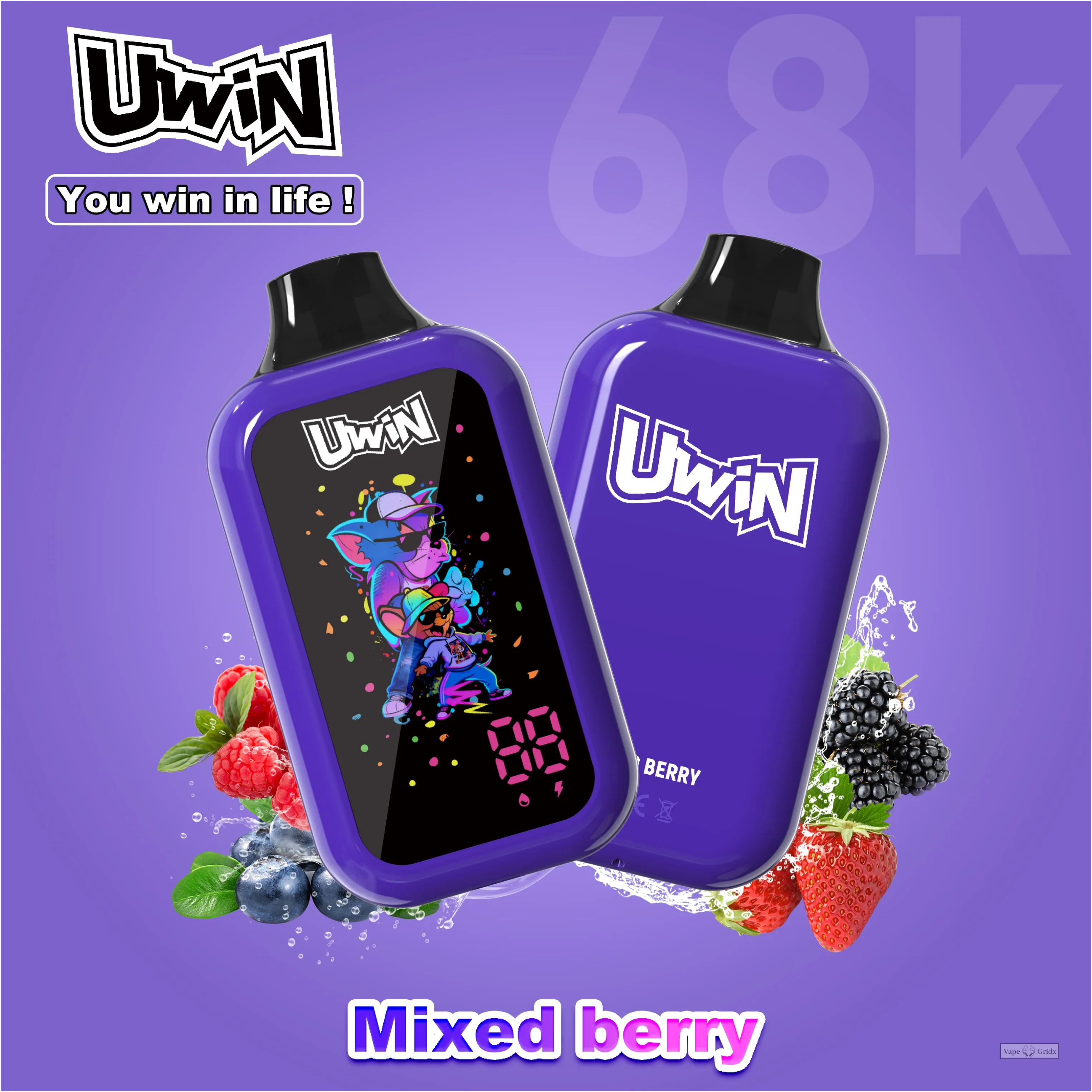UWIN Digital Box 68000 68K Züge Einweg-Vape - image 2