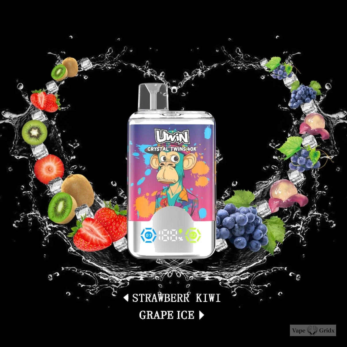 UWIN Crystal Twins 40000 40K Züge Einweg-Vape - image 2