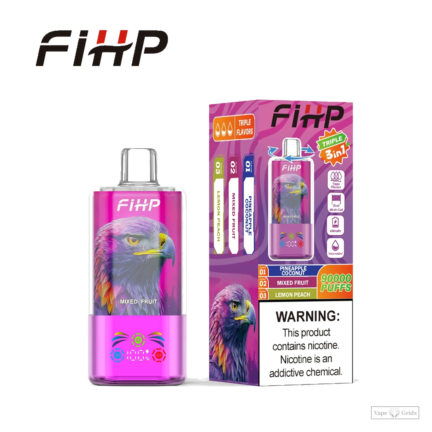 FIHP 90000 90K Züge 3-in-1 Einweg-Vape - image 2