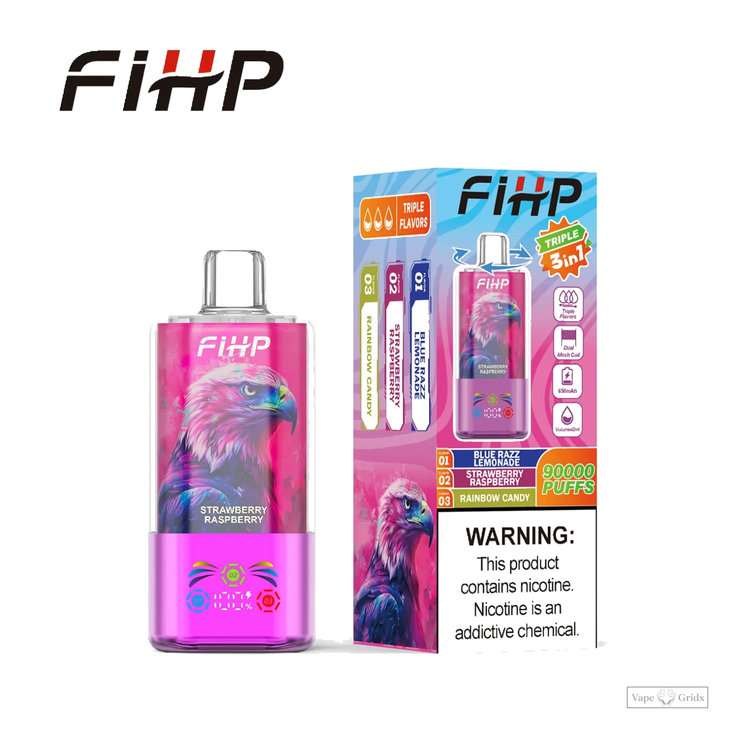 FIHP 90000 90K Züge 3-in-1 Einweg-Vape - image 4