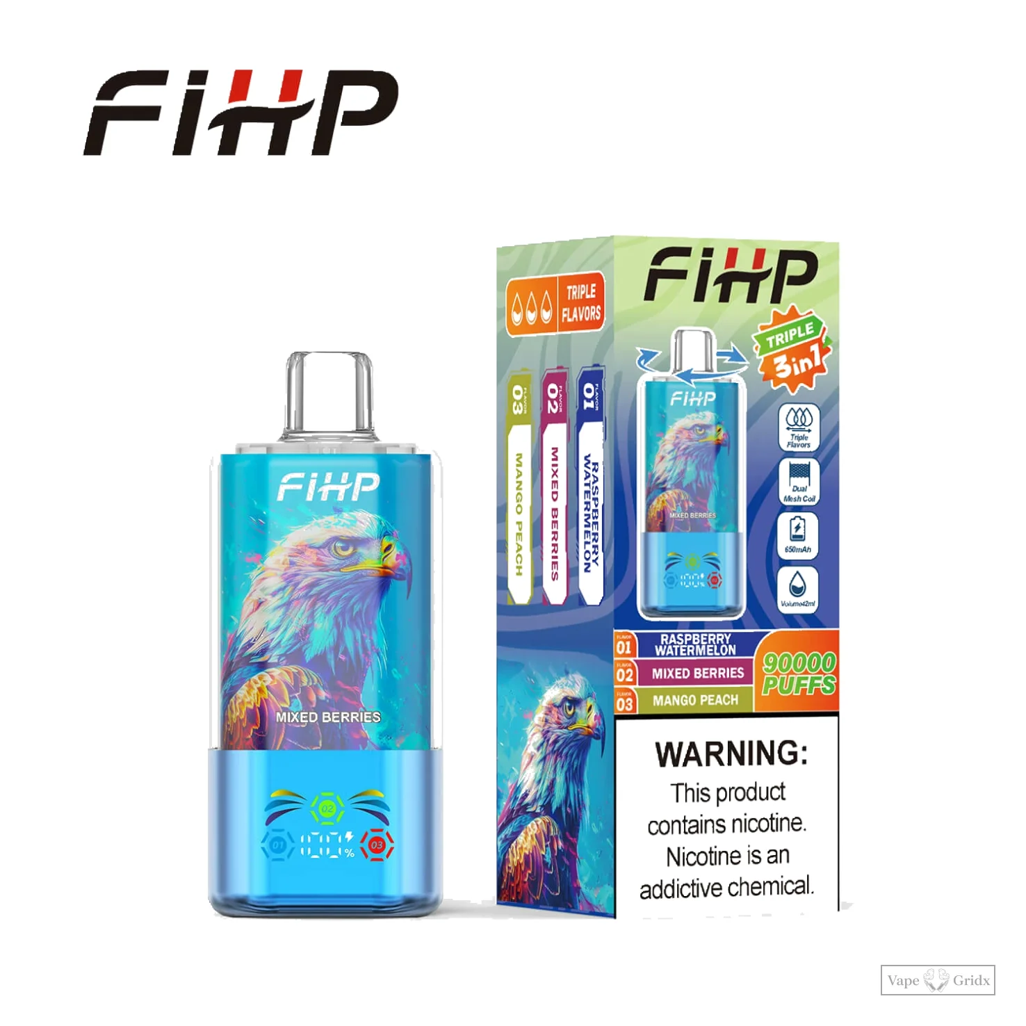 FIHP 90000 90K Züge 3-in-1 Einweg-Vape - image 5