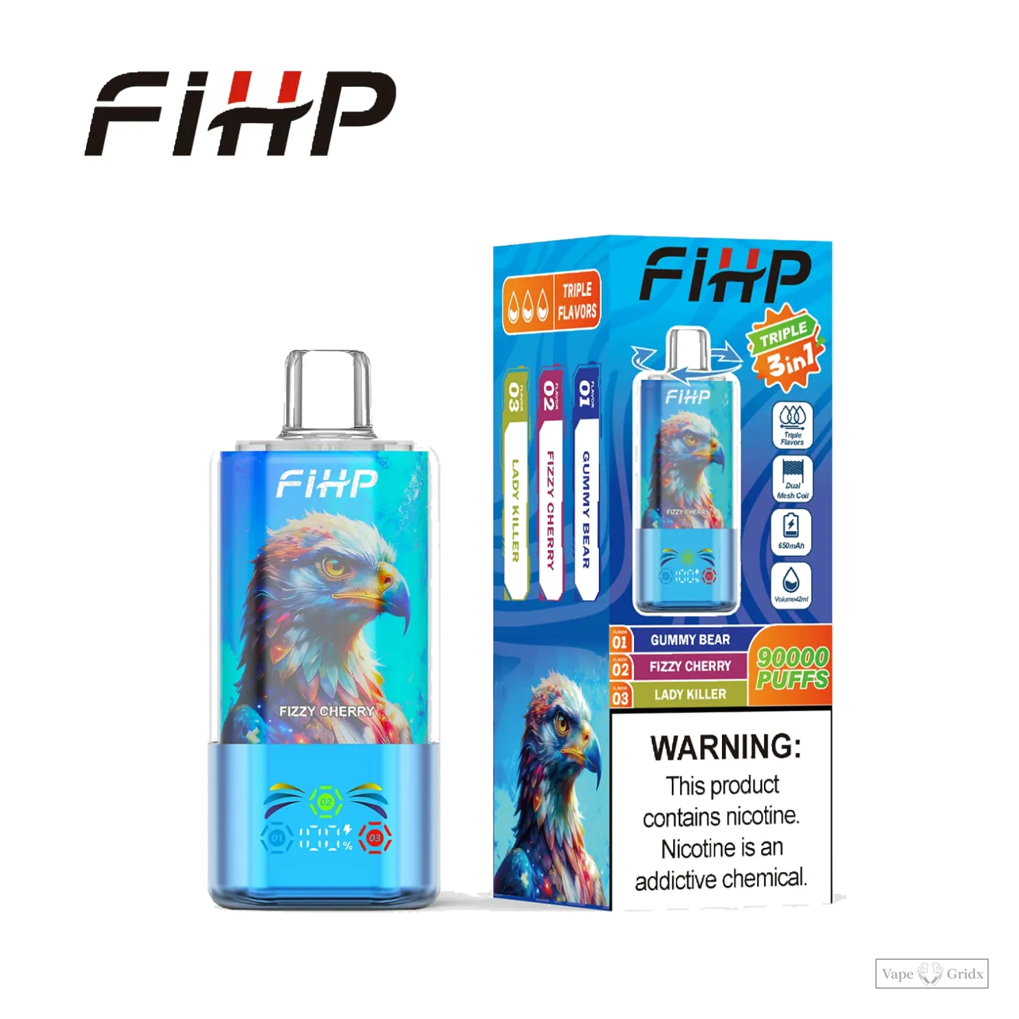 FIHP 90000 90K Züge 3-in-1 Einweg-Vape - image 6