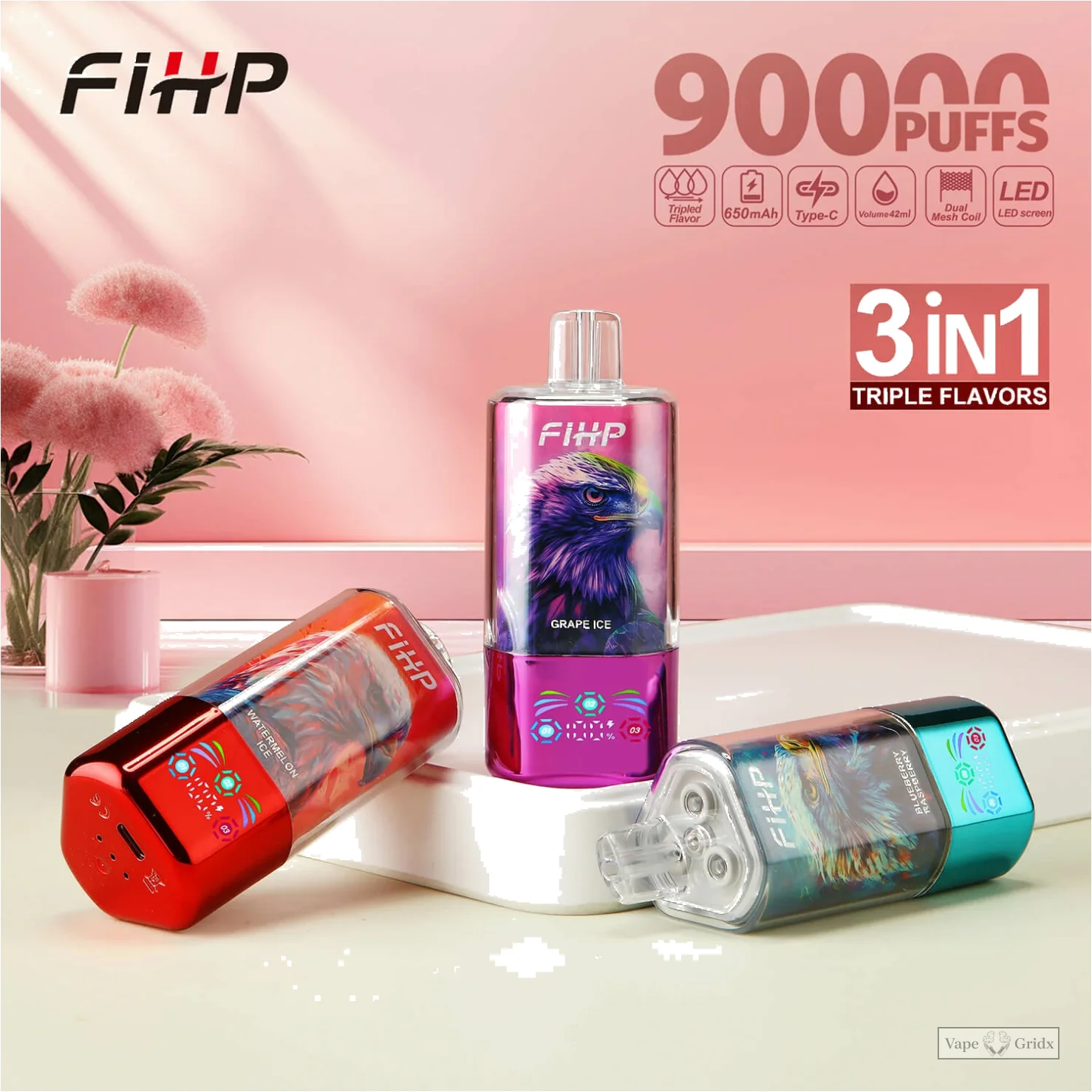 FIHP 90000 90K Züge 3-in-1 Einweg-Vape - image 8