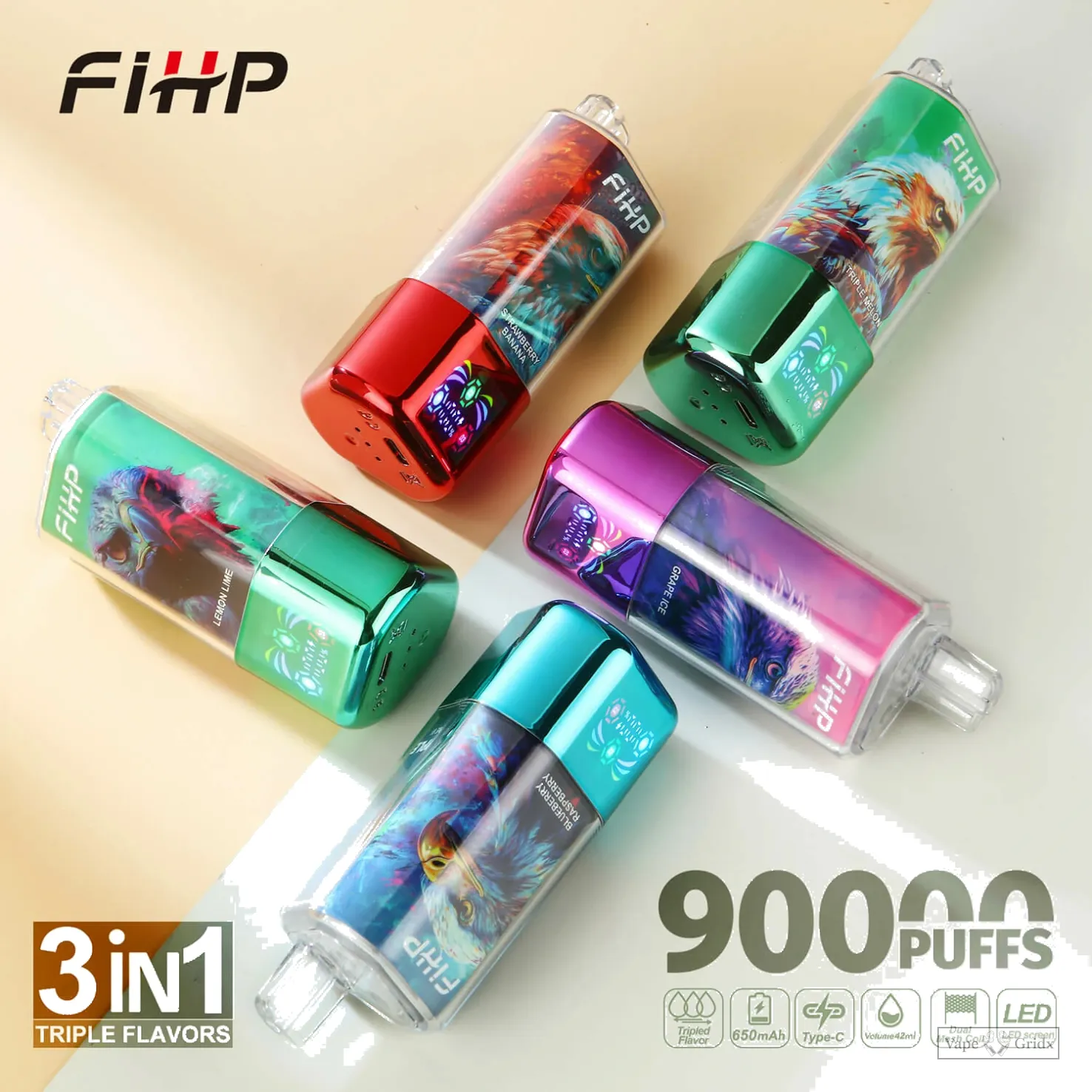 FIHP 90000 90K Züge 3-in-1 Einweg-Vape - image 9
