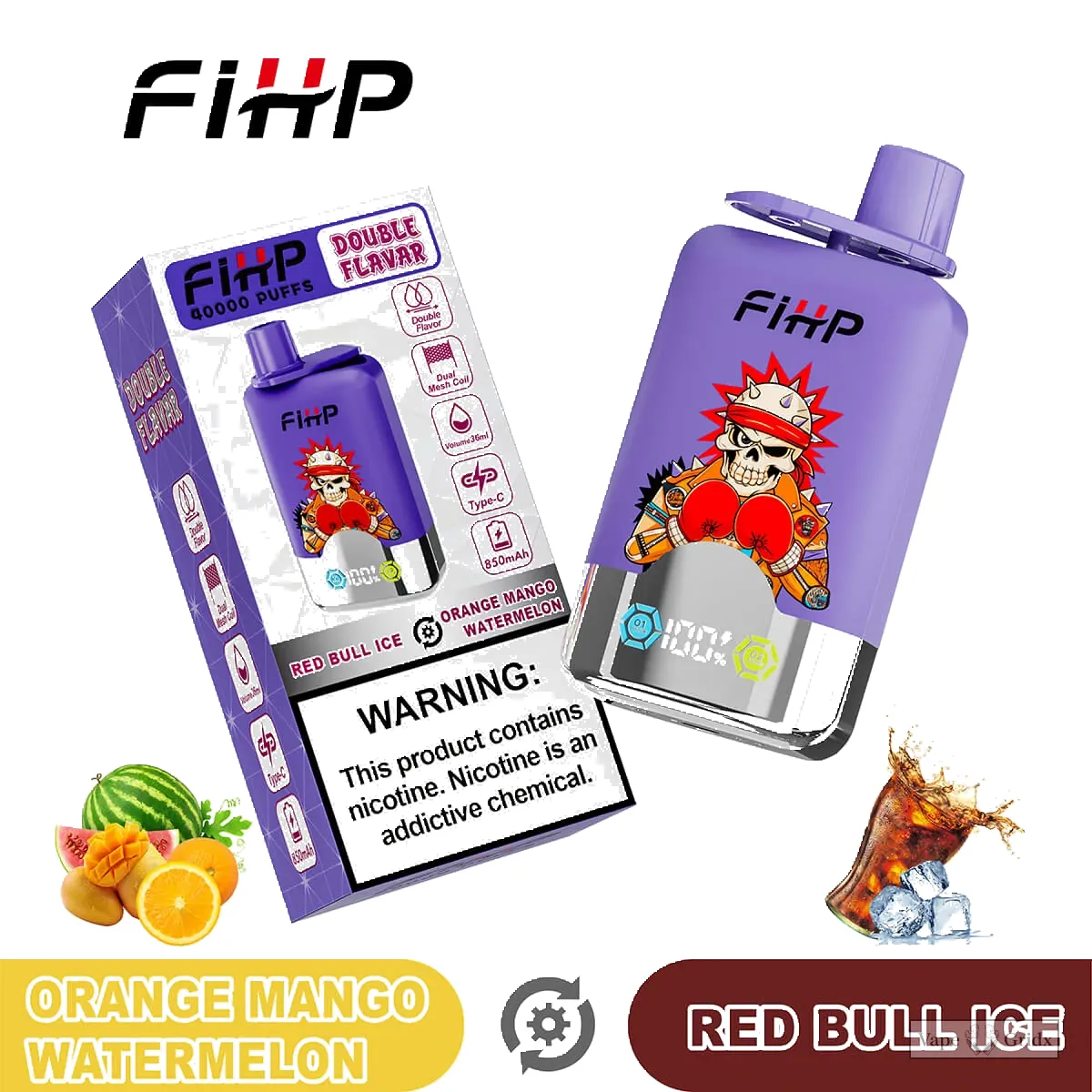 FIHP 40000 40K Züge 2in1 Einweg-Vape - image 2