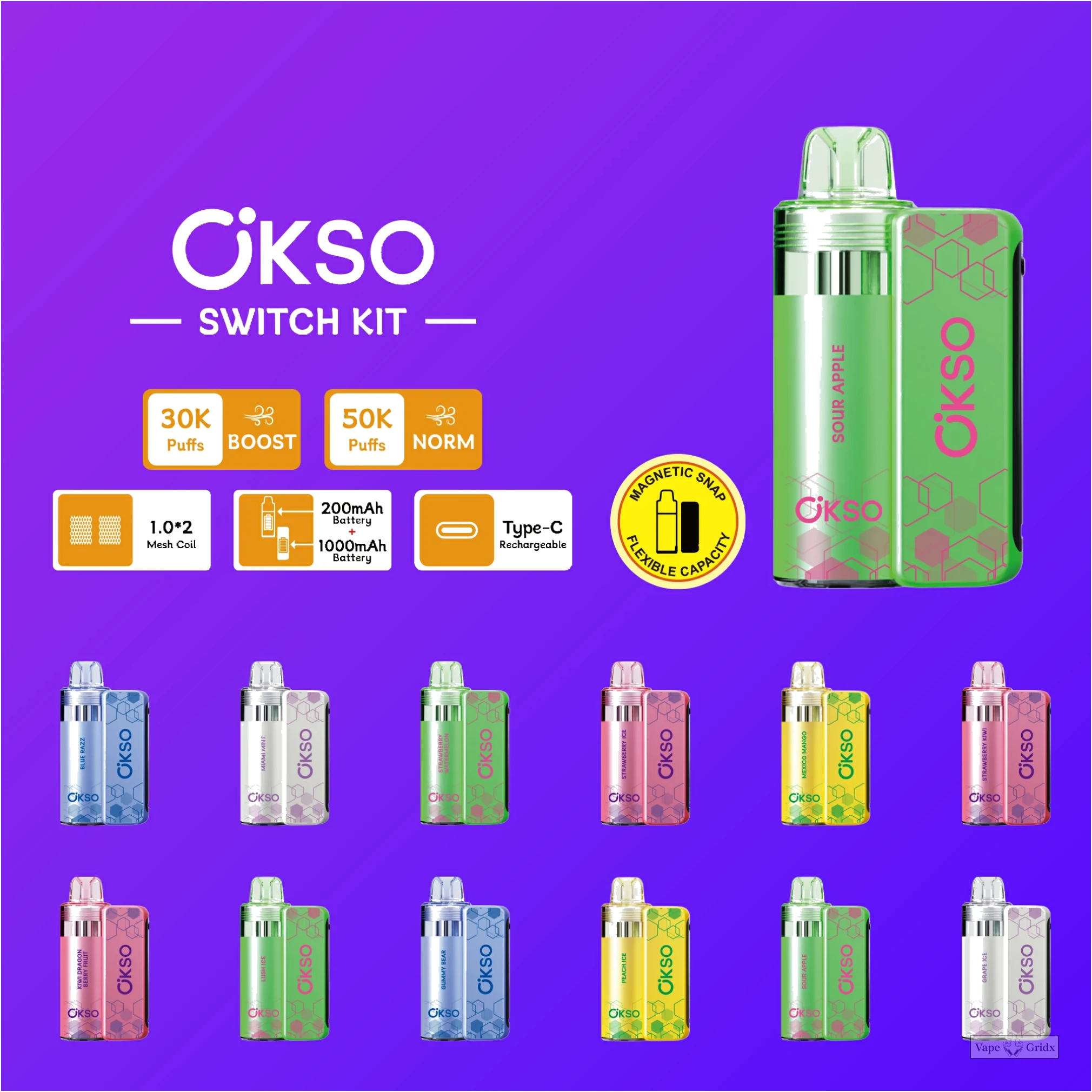 OKSO Switch KIT 50000 50K Züge Einweg-Vape - image 11