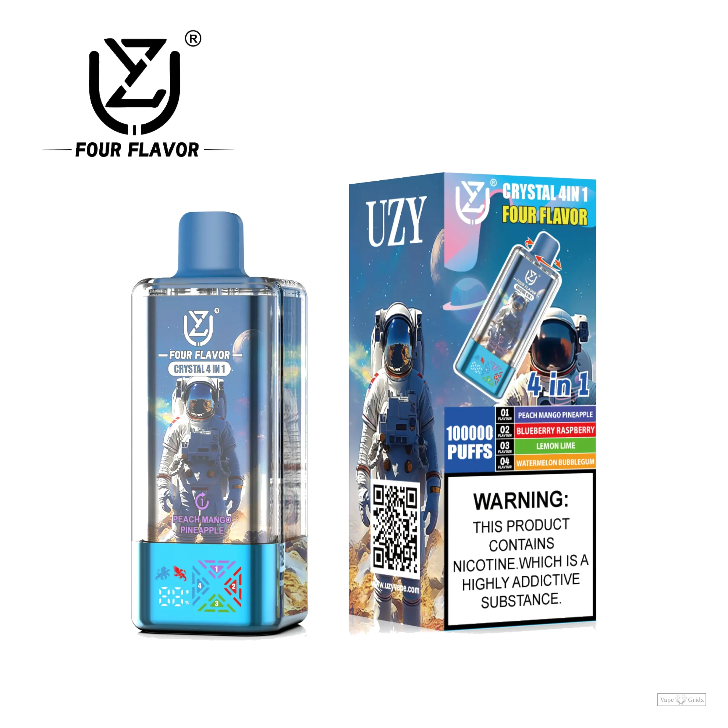 UZY Crystal 4-in-1 100000 100K Züge Einweg-Vape - image 2
