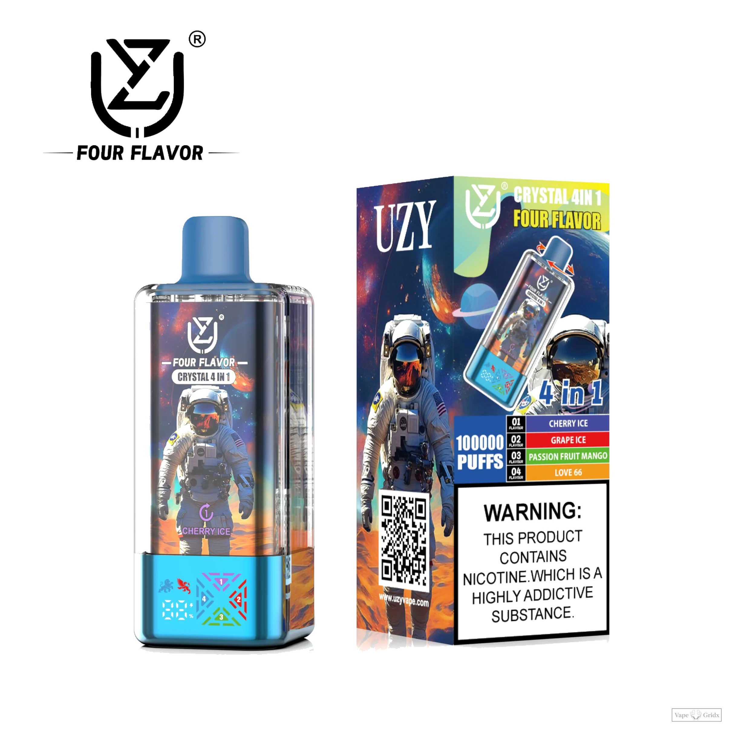 UZY Crystal 4-in-1 100000 100K Züge Einweg-Vape - image 3