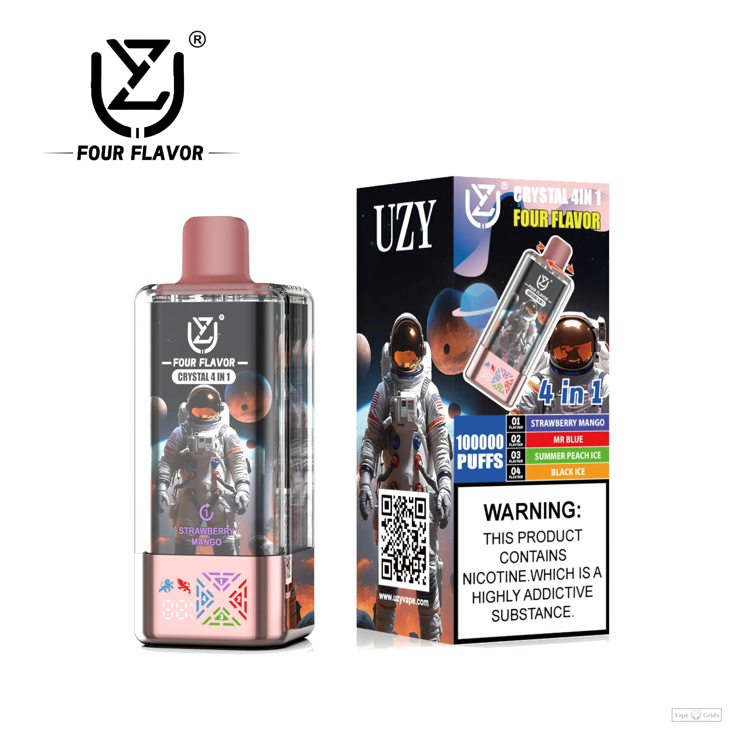 UZY Crystal 4-in-1 100000 100K Züge Einweg-Vape - image 6