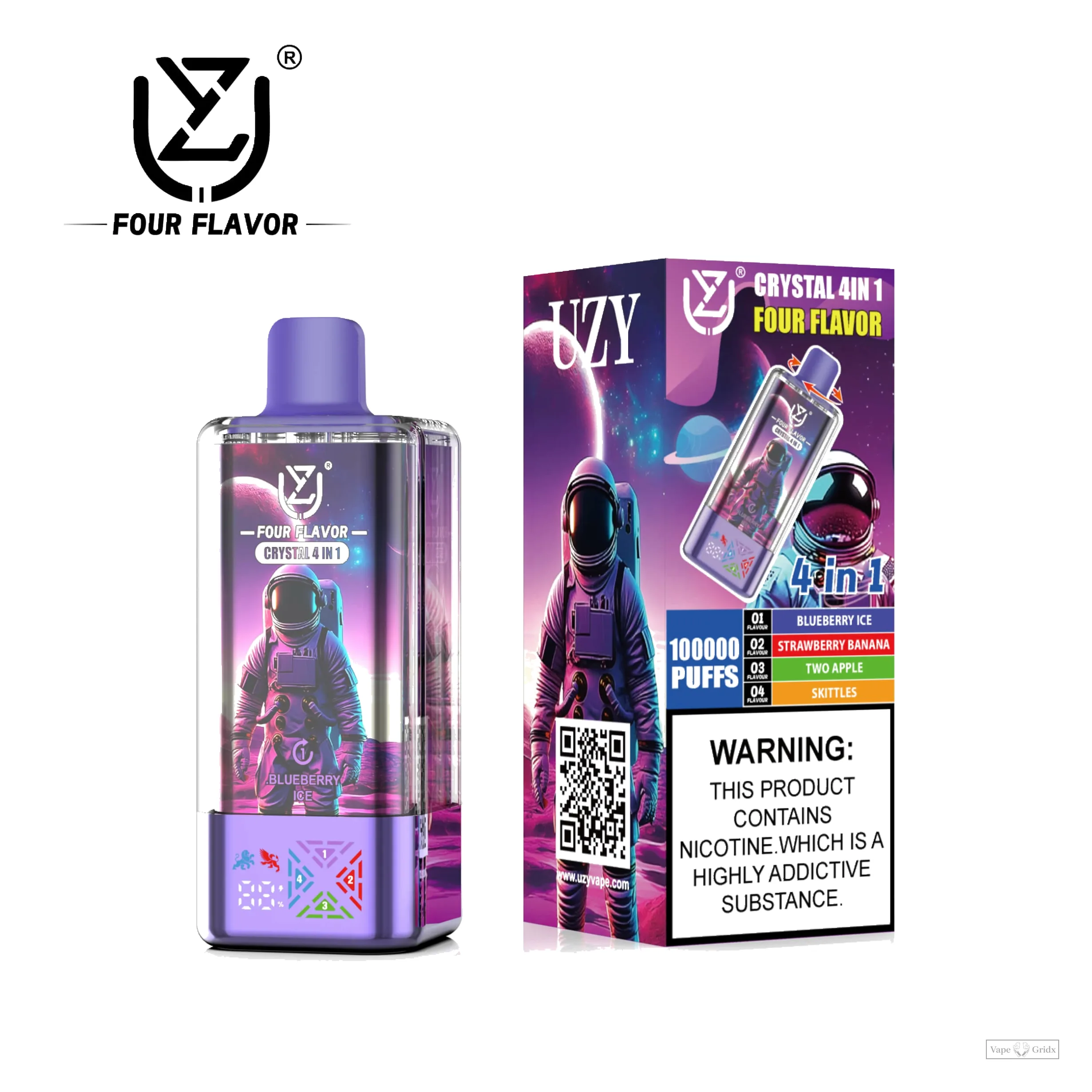 UZY Crystal 4-in-1 100000 100K Züge Einweg-Vape - image 7