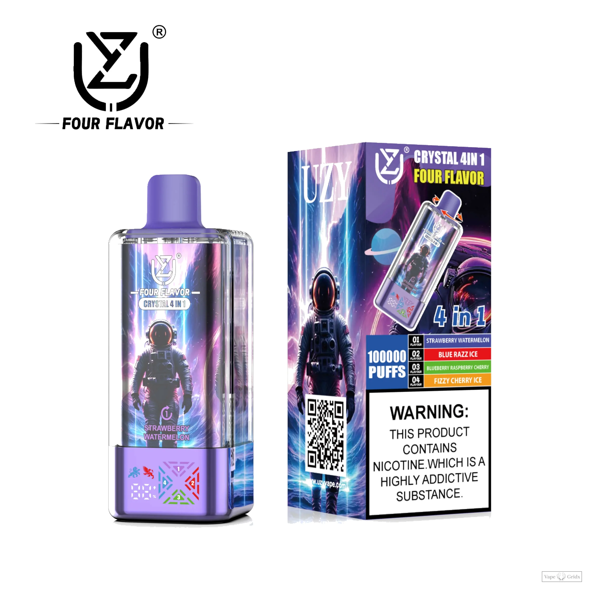 UZY Crystal 4-in-1 100000 100K Züge Einweg-Vape - image 9
