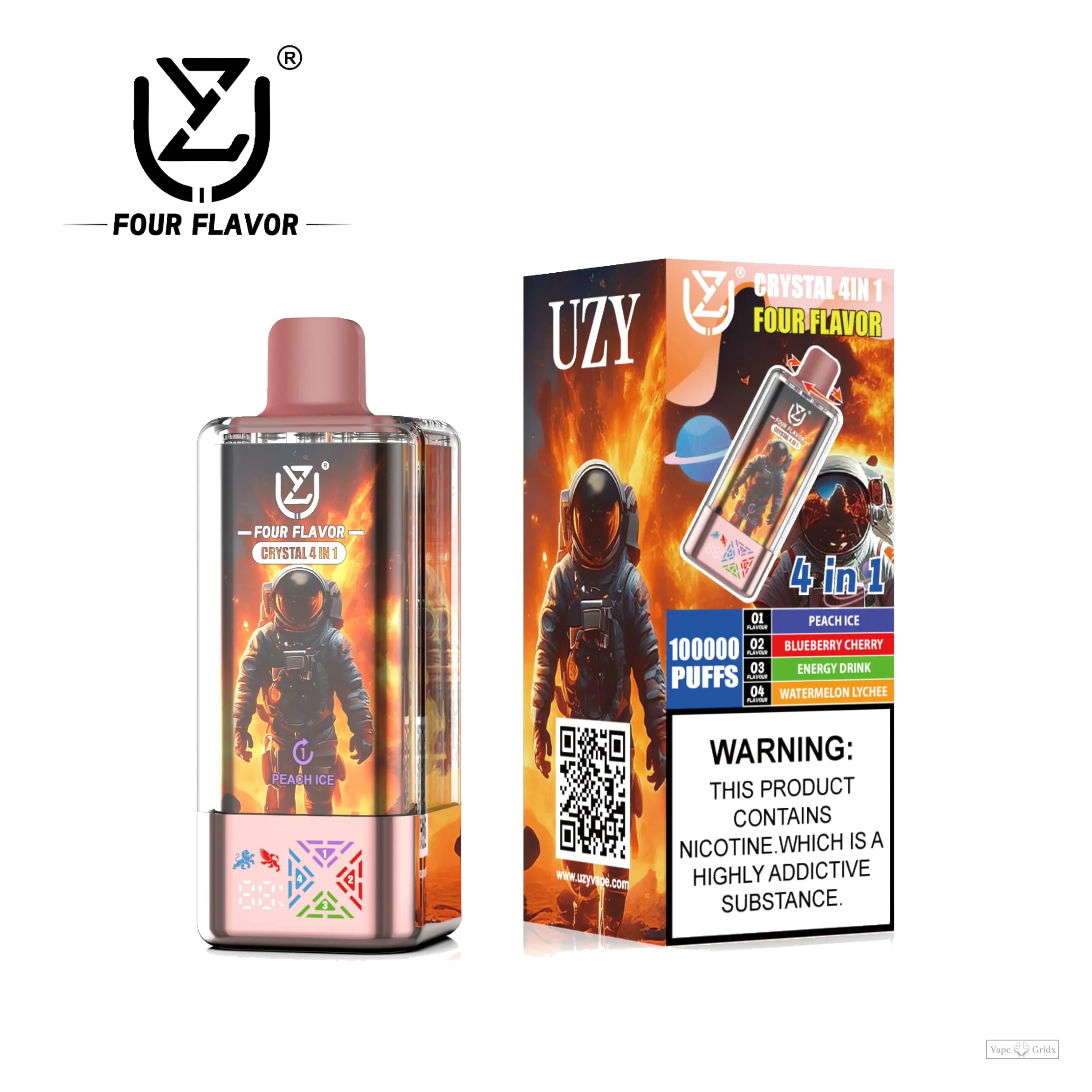UZY Crystal 4-in-1 100000 100K Züge Einweg-Vape - image 10