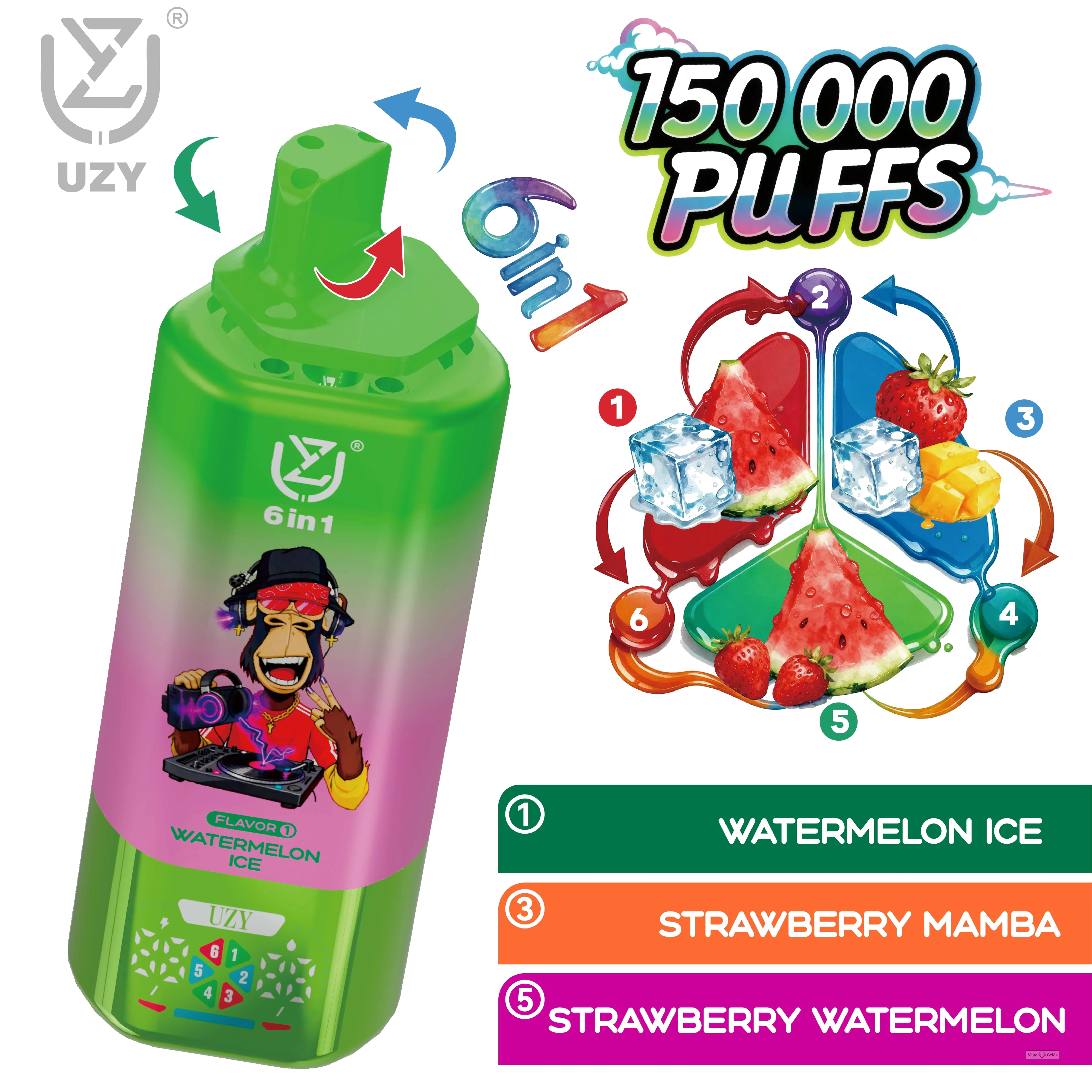 UZY 6-in-1 150000 150K Züge Einweg-Vape - image 10