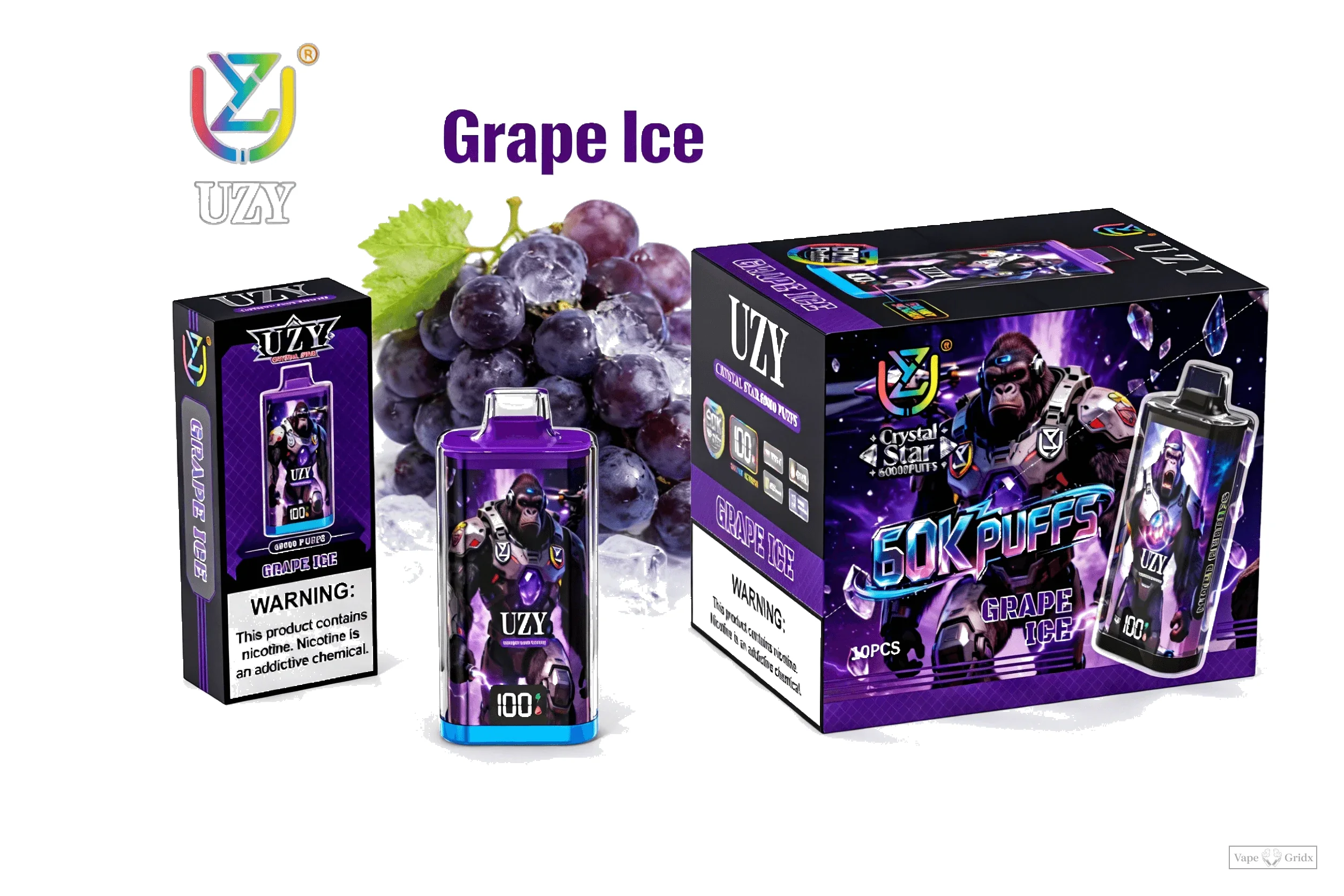 UZY Crystal Star 60000 60K Züge Einweg-Vape - image 8