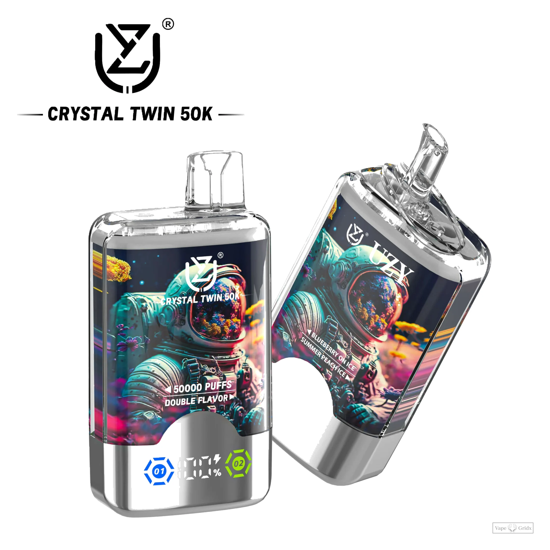 UZY Crystal Twin 50000 50K Züge Double Geschmack Einweg-Vape - image 4