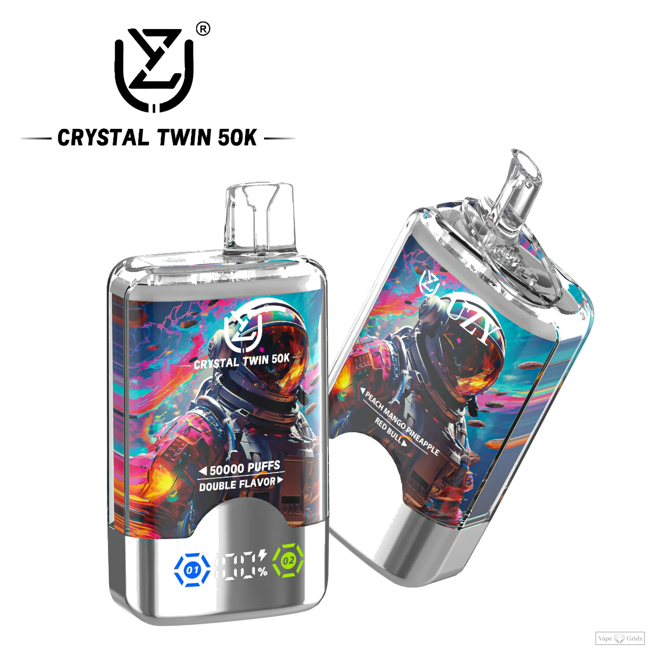UZY Crystal Twin 50000 50K Züge Double Geschmack Einweg-Vape - image 5