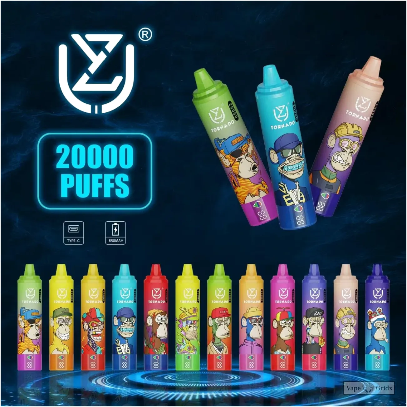 UZY Tornado 20000 20K Züge Mesh Coil Einweg-Vape - image 7