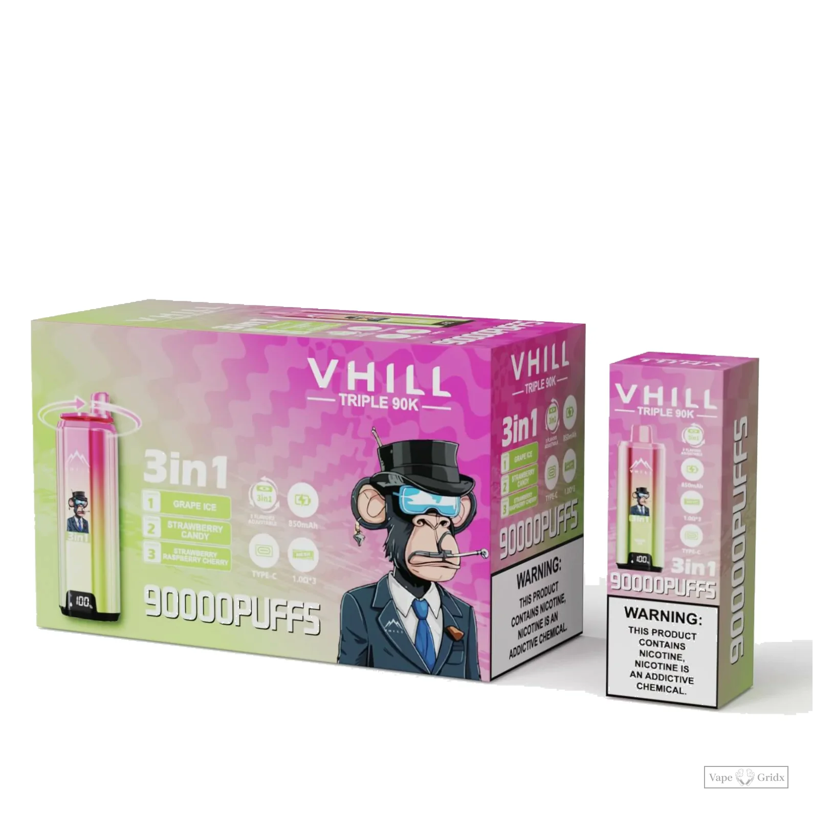 VHILL TRIPLE 90000 90K Züge 3-in-1 Einweg-Vape - image 6