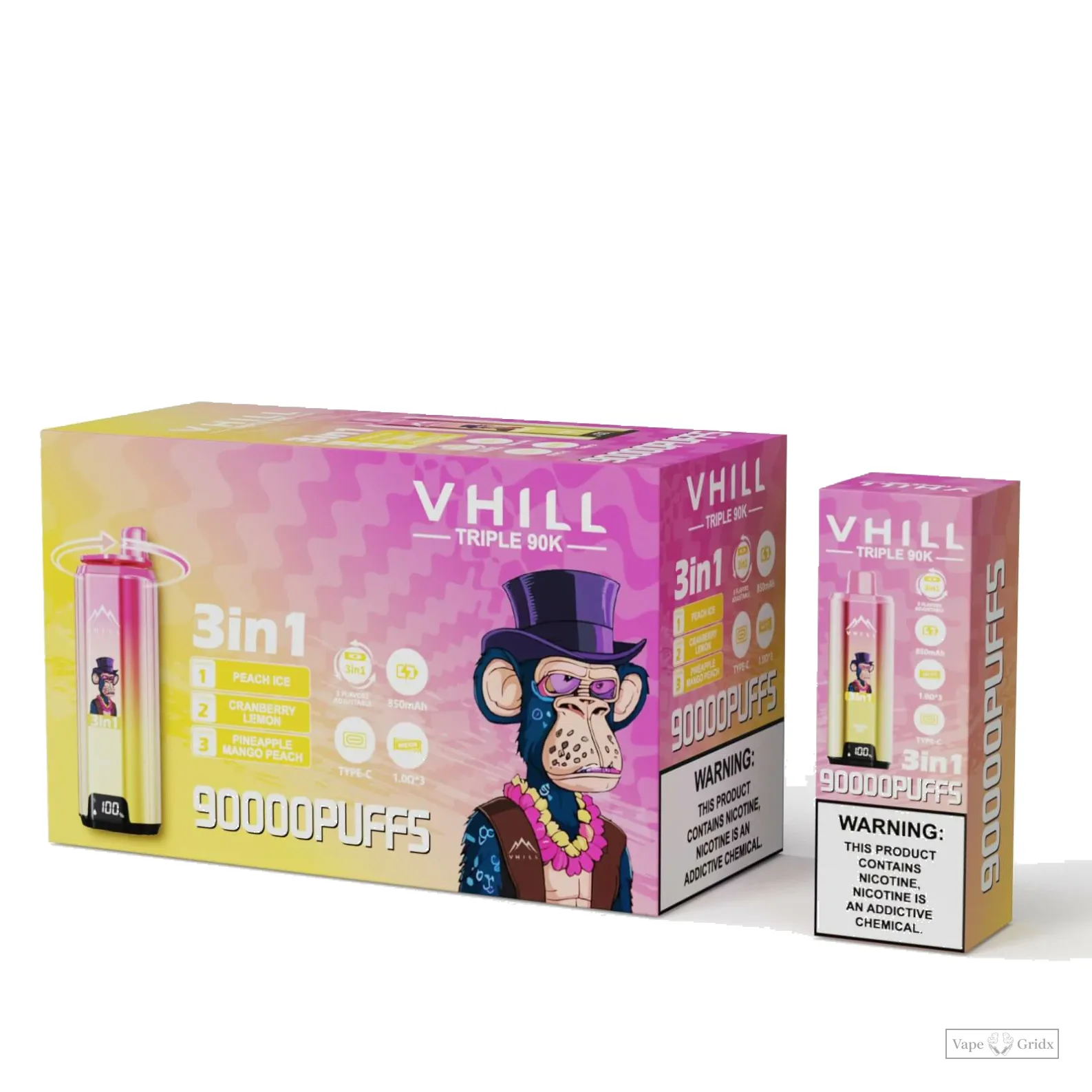 VHILL TRIPLE 90000 90K Züge 3-in-1 Einweg-Vape - image 7