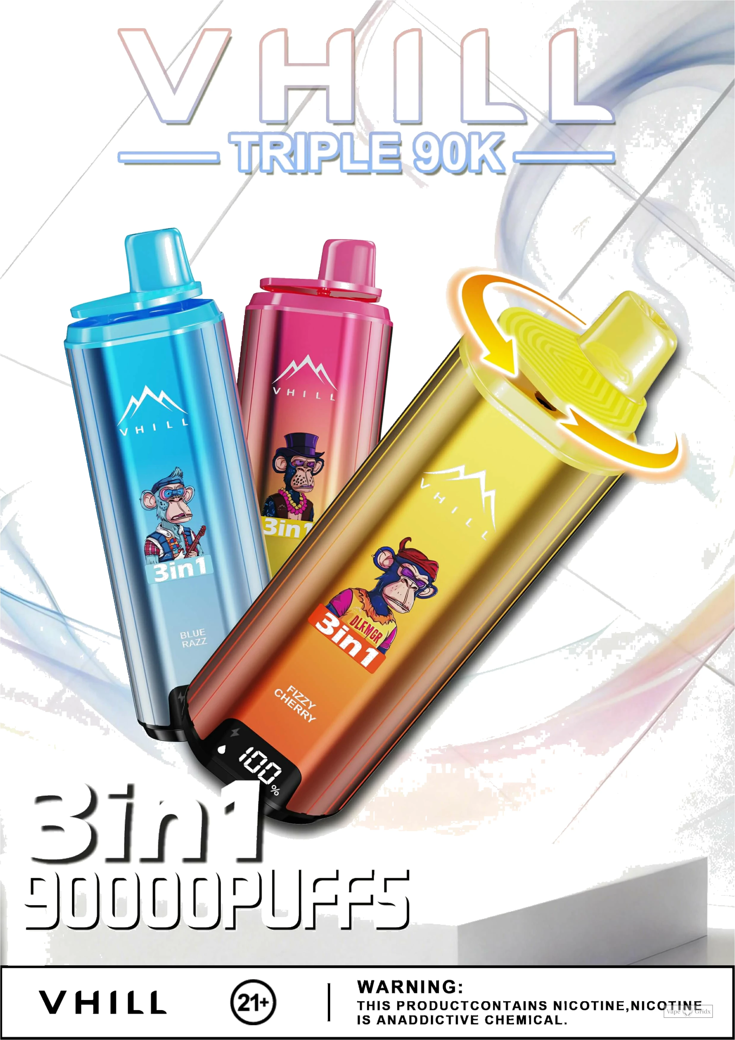 VHILL TRIPLE 90000 90K Züge 3-in-1 Einweg-Vape - image 10