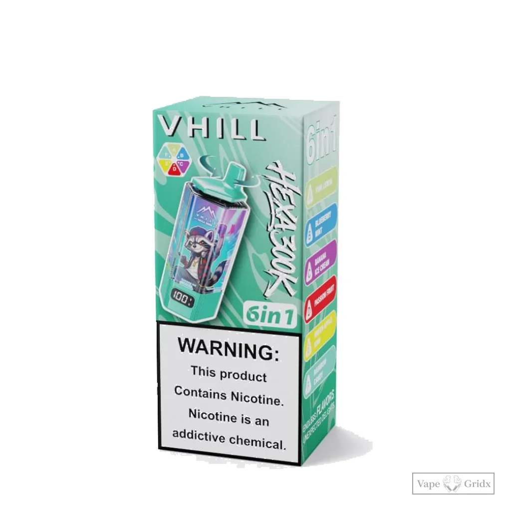VHILL HEXA 300000 300K Züge 6-in-1 Einweg-Vape - image 3