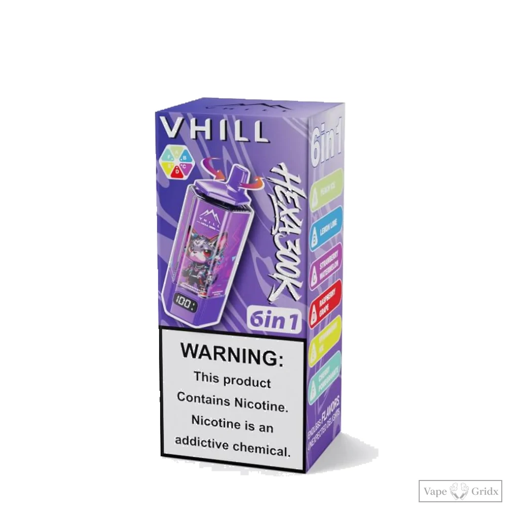 VHILL HEXA 300000 300K Züge 6-in-1 Einweg-Vape - image 7