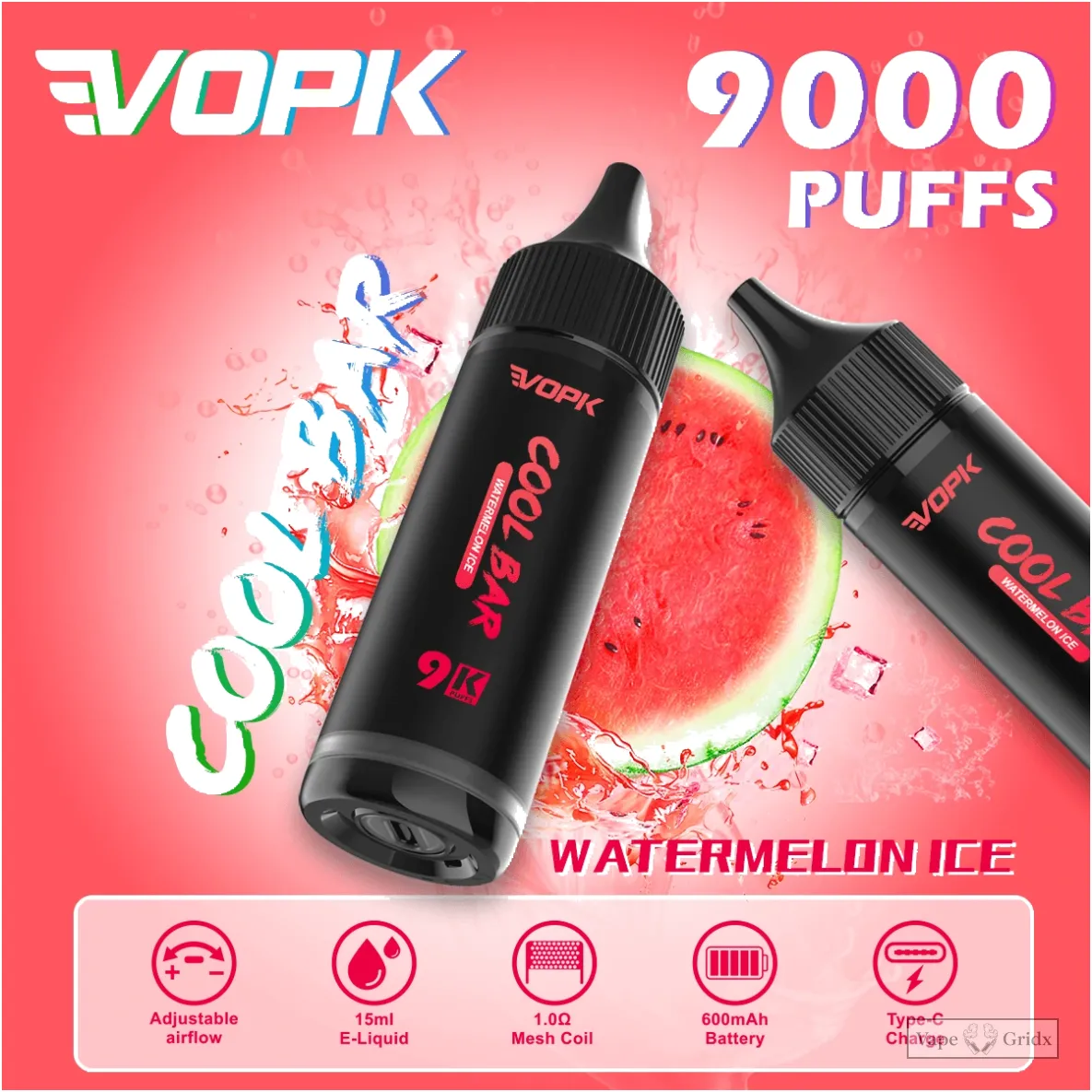 VOPK COOL Bar 9000 9K Züge Einweg-Vape - image 3