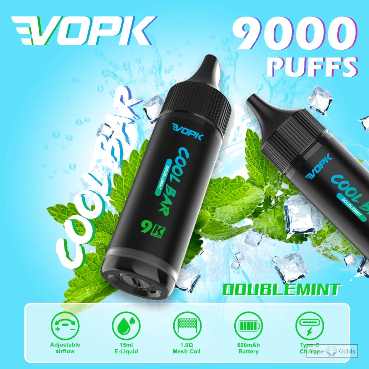 VOPK COOL Bar 9000 9K Züge Einweg-Vape - image 5