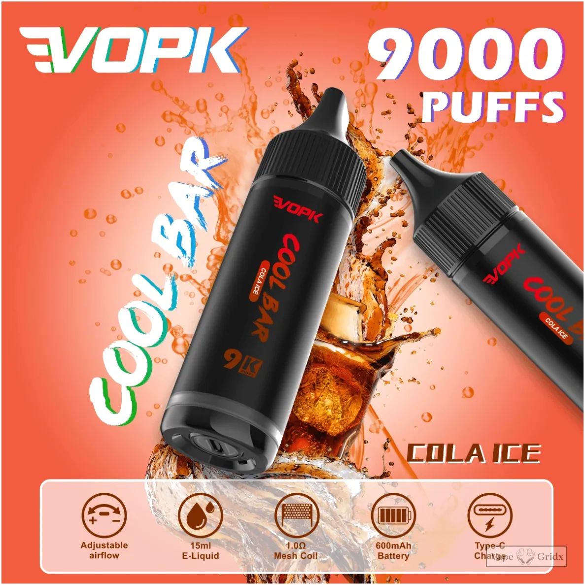 VOPK COOL Bar 9000 9K Züge Einweg-Vape - image 6