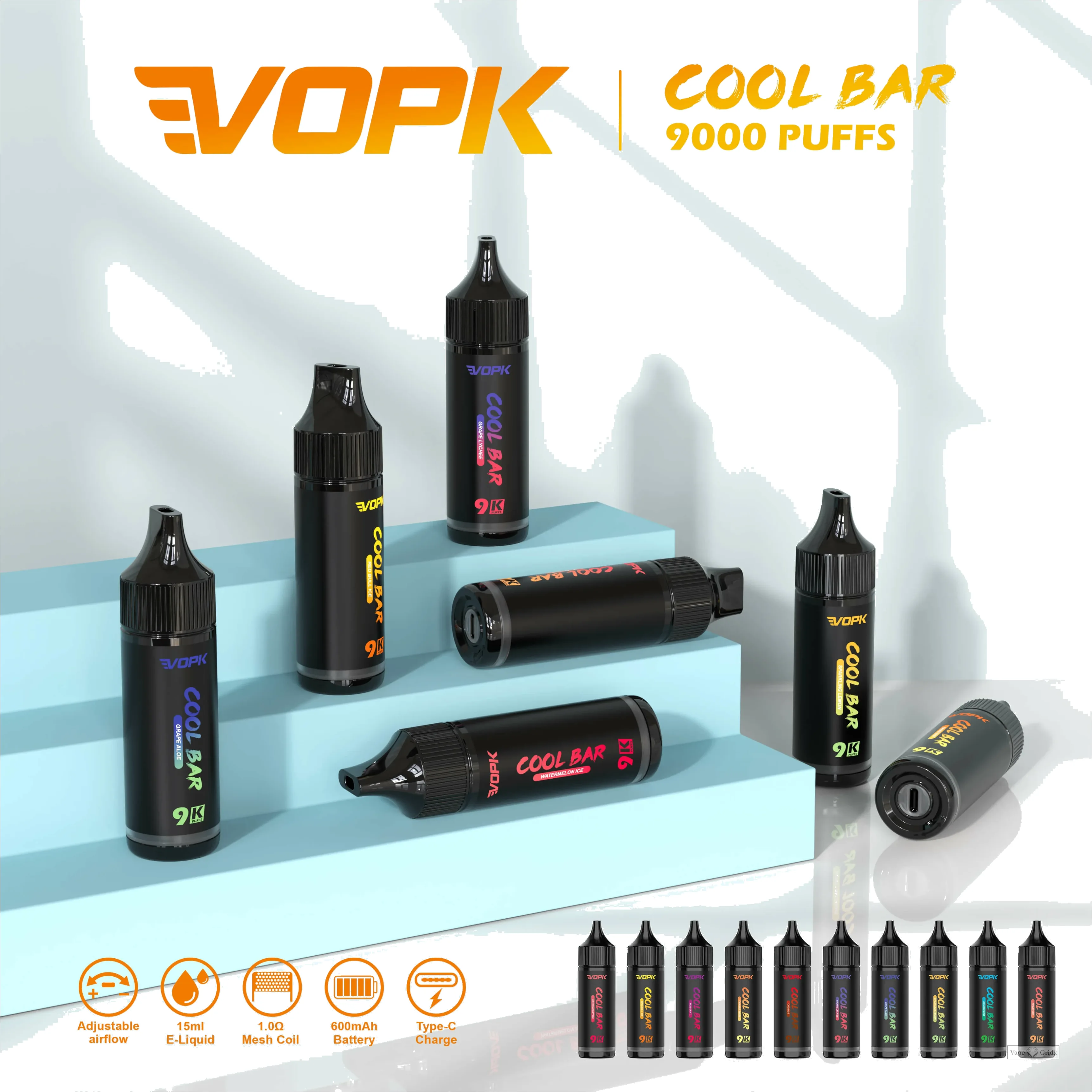 VOPK COOL Bar 9000 9K Züge Einweg-Vape - image 8