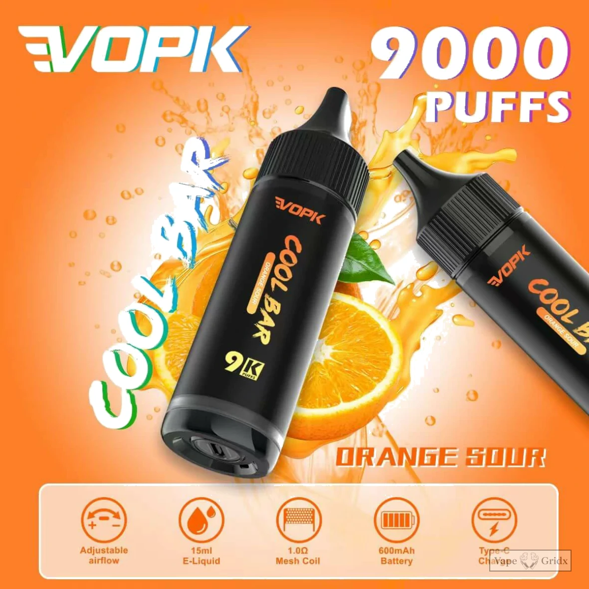 VOPK COOL Bar 9000 9K Züge Einweg-Vape - image 9