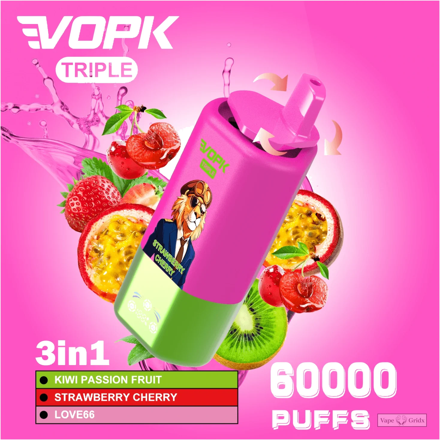 VOPK 60000 60K Züge 3-in-1 Triple Geschmack Einweg-Vape - image 9