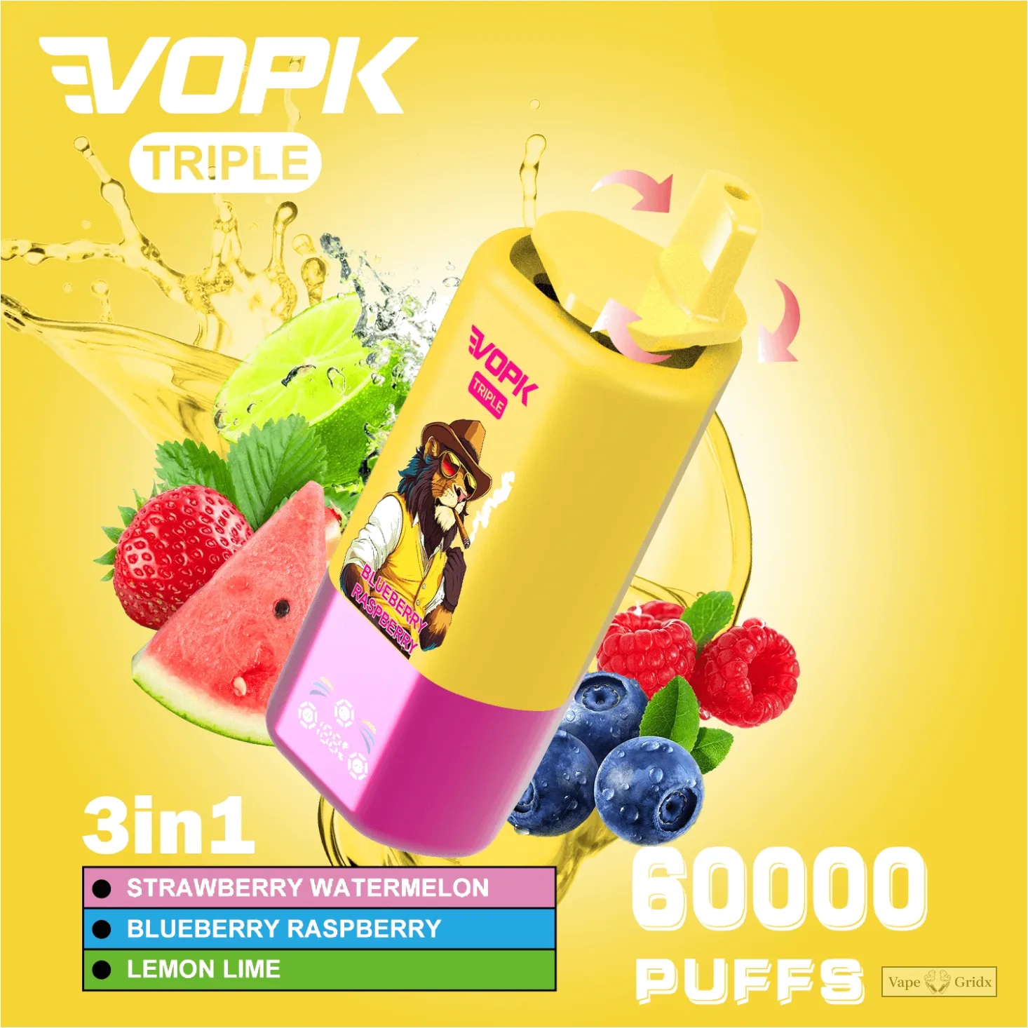 VOPK 60000 60K Züge 3-in-1 Triple Geschmack Einweg-Vape - image 10