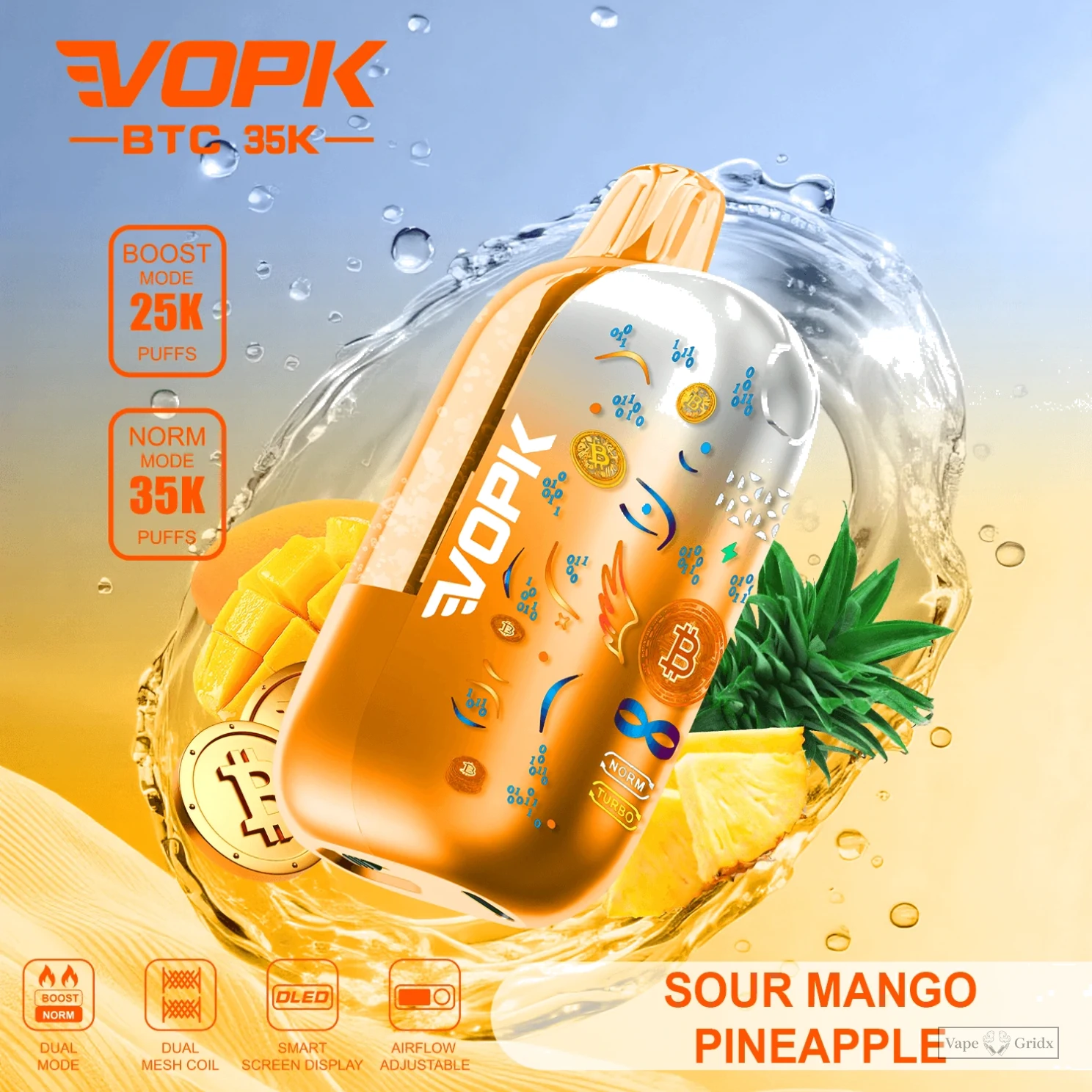 VOPK BTC 35000 35K Züge Smart Screen Einweg-Vape - image 4