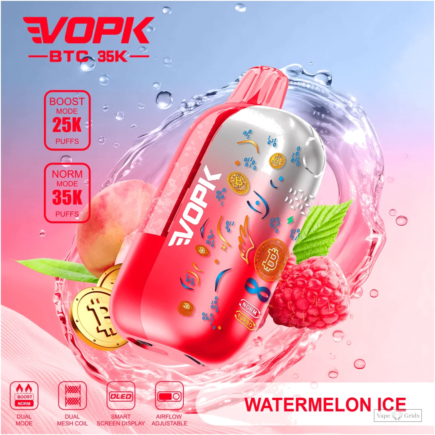 VOPK BTC 35000 35K Züge Smart Screen Einweg-Vape - image 5