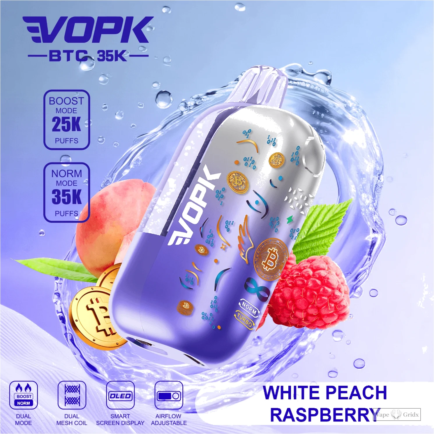 VOPK BTC 35000 35K Züge Smart Screen Einweg-Vape - image 7