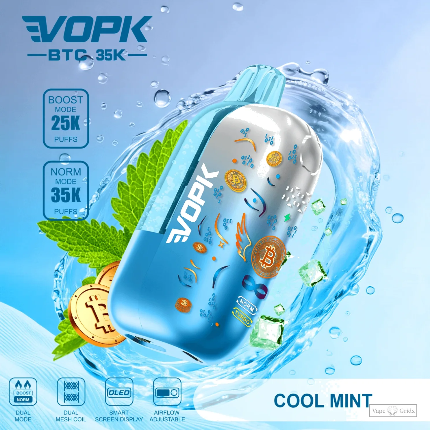 VOPK BTC 35000 35K Züge Smart Screen Einweg-Vape - image 8