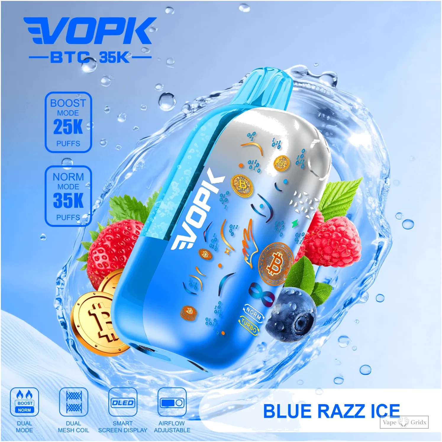 VOPK BTC 35000 35K Züge Smart Screen Einweg-Vape - image 9