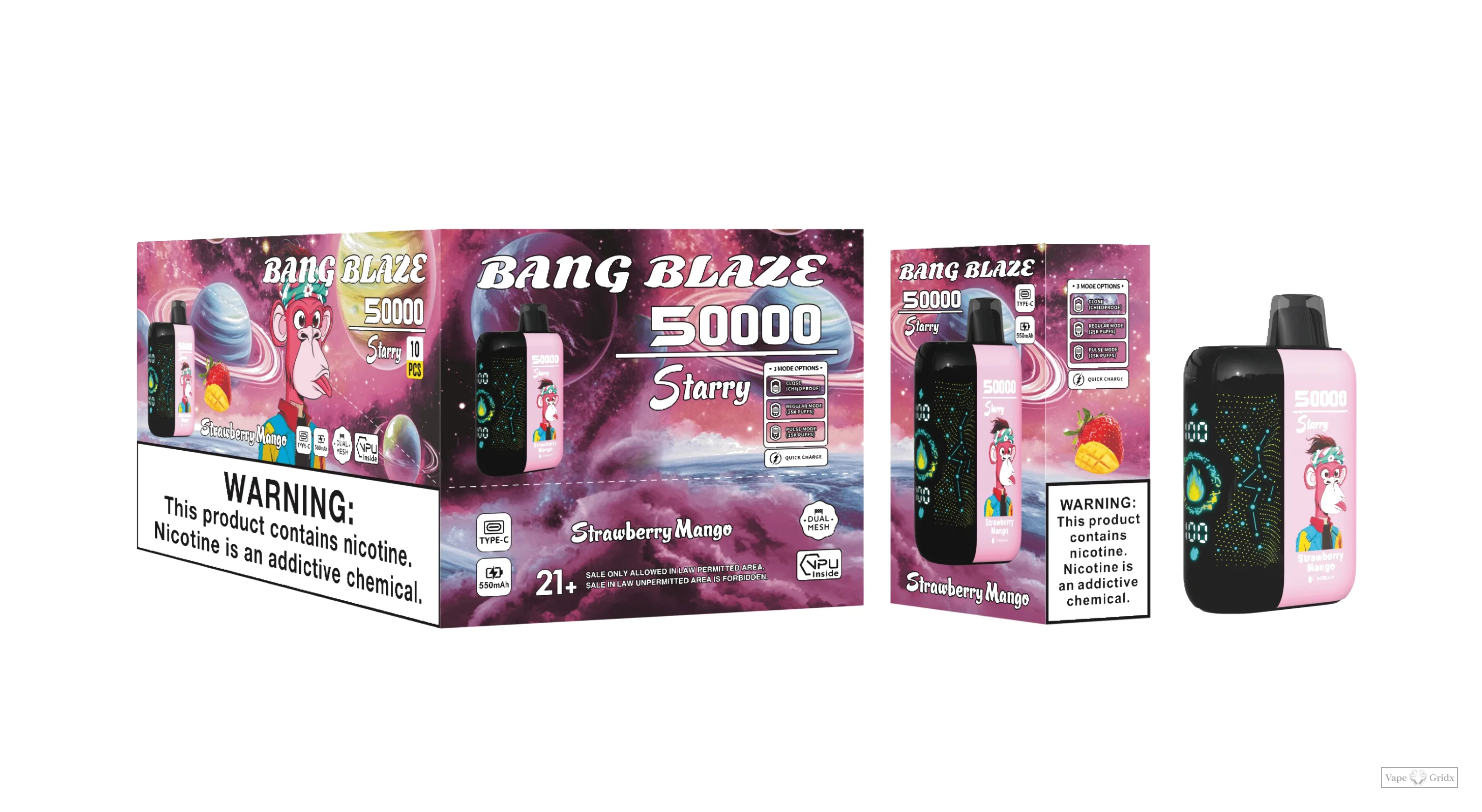 Bang Blaze Starry 50000 50K Züge Einweg-Vape