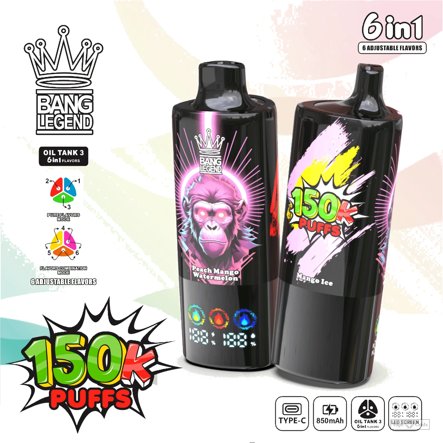 Bang Legend 150000 150K Züge Advanced Mesh Coil Einweg-Vape - image 2