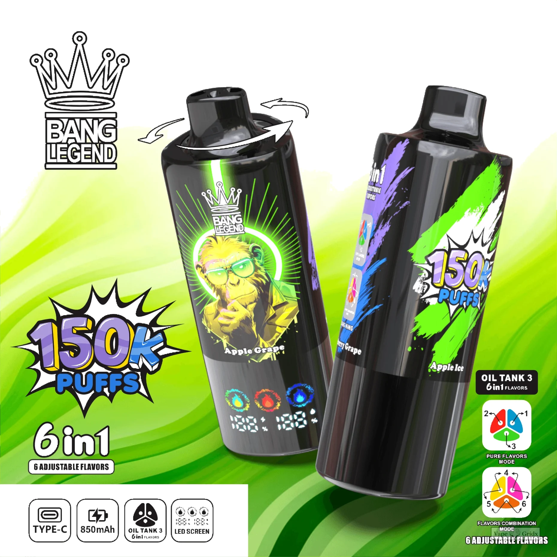 Bang Legend 150000 150K Züge Advanced Mesh Coil Einweg-Vape - image 3