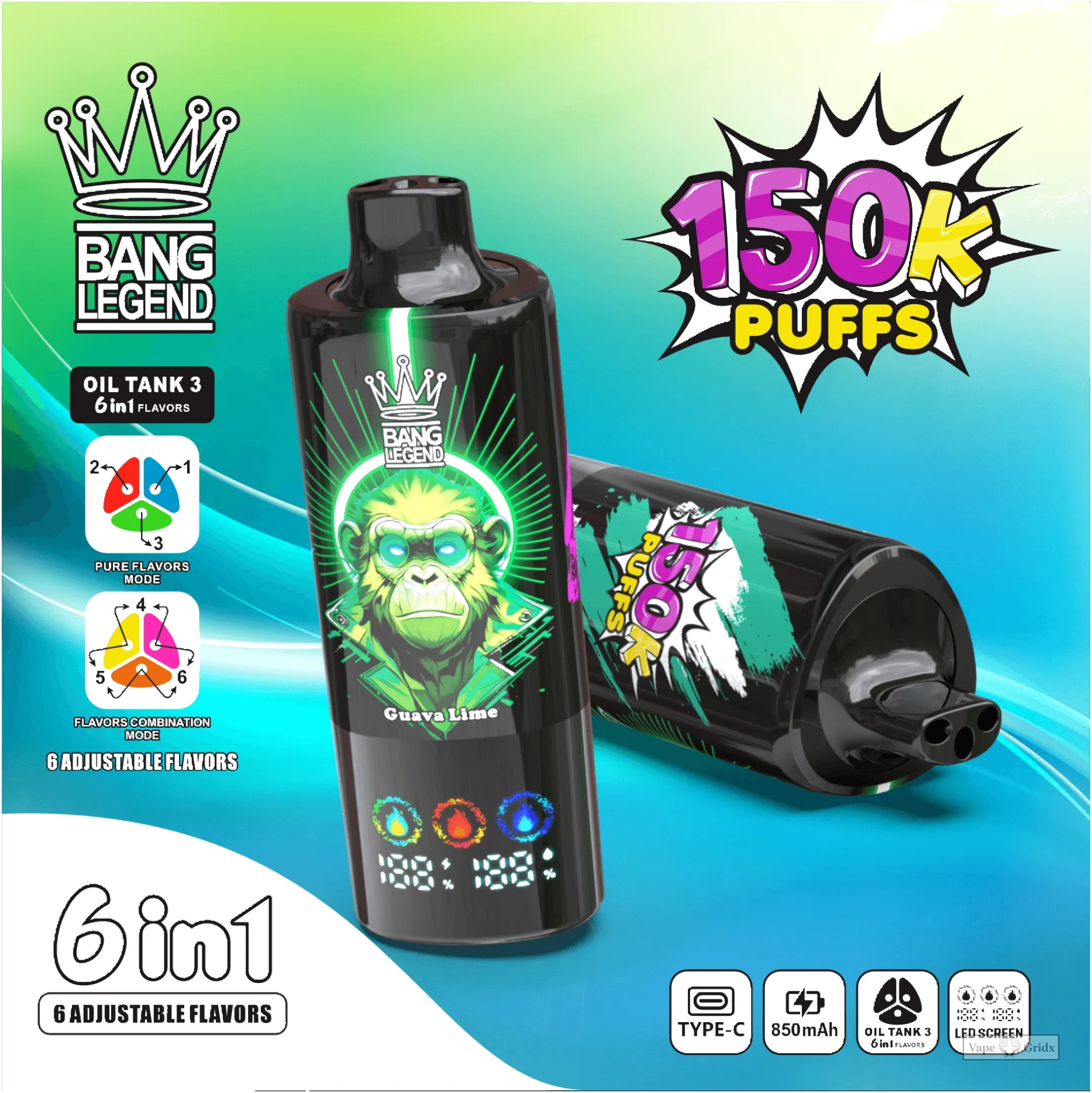 Bang Legend 150000 150K Züge Advanced Mesh Coil Einweg-Vape - image 8
