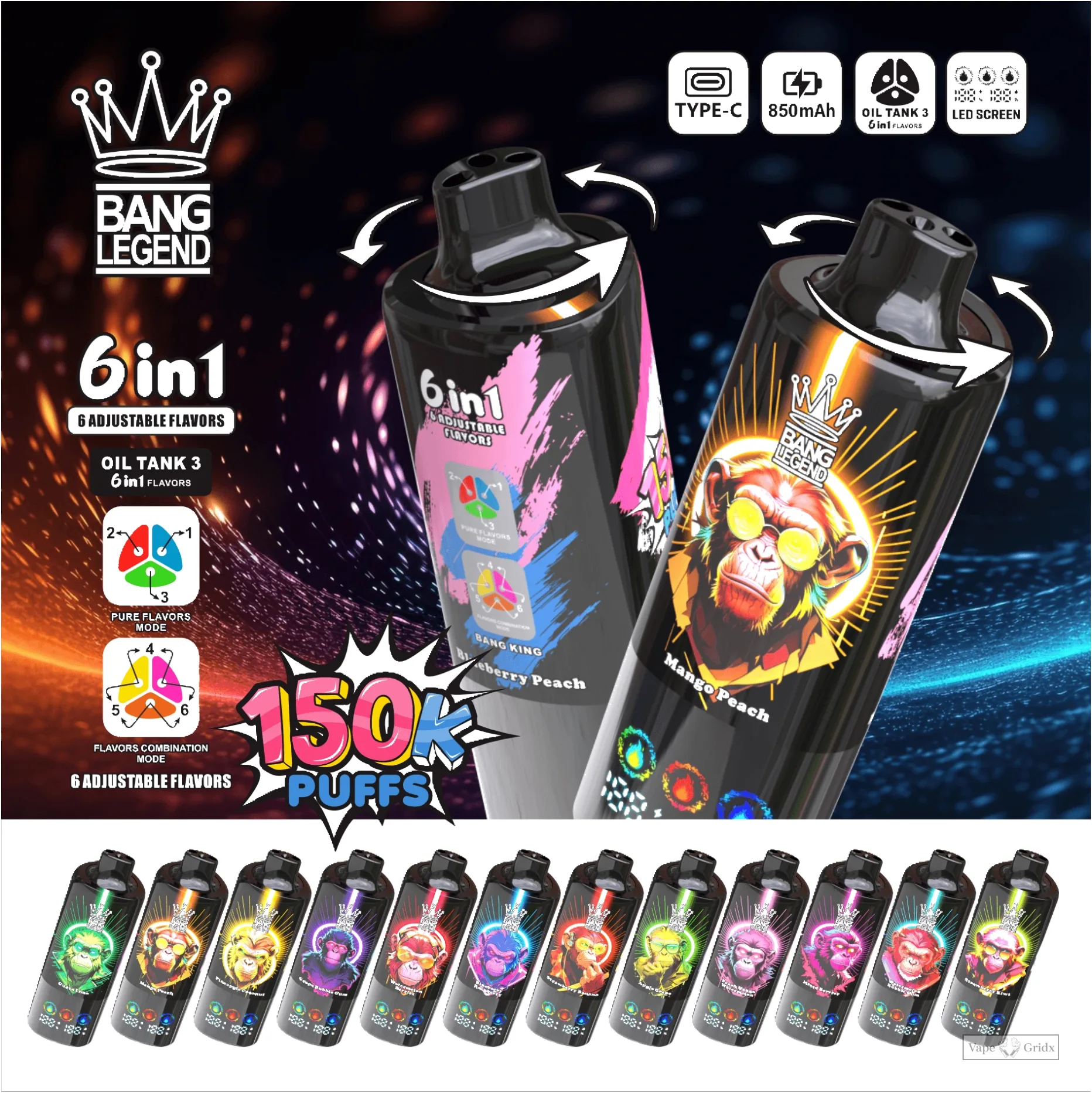 Bang Legend 150000 150K Züge Advanced Mesh Coil Einweg-Vape - image 9