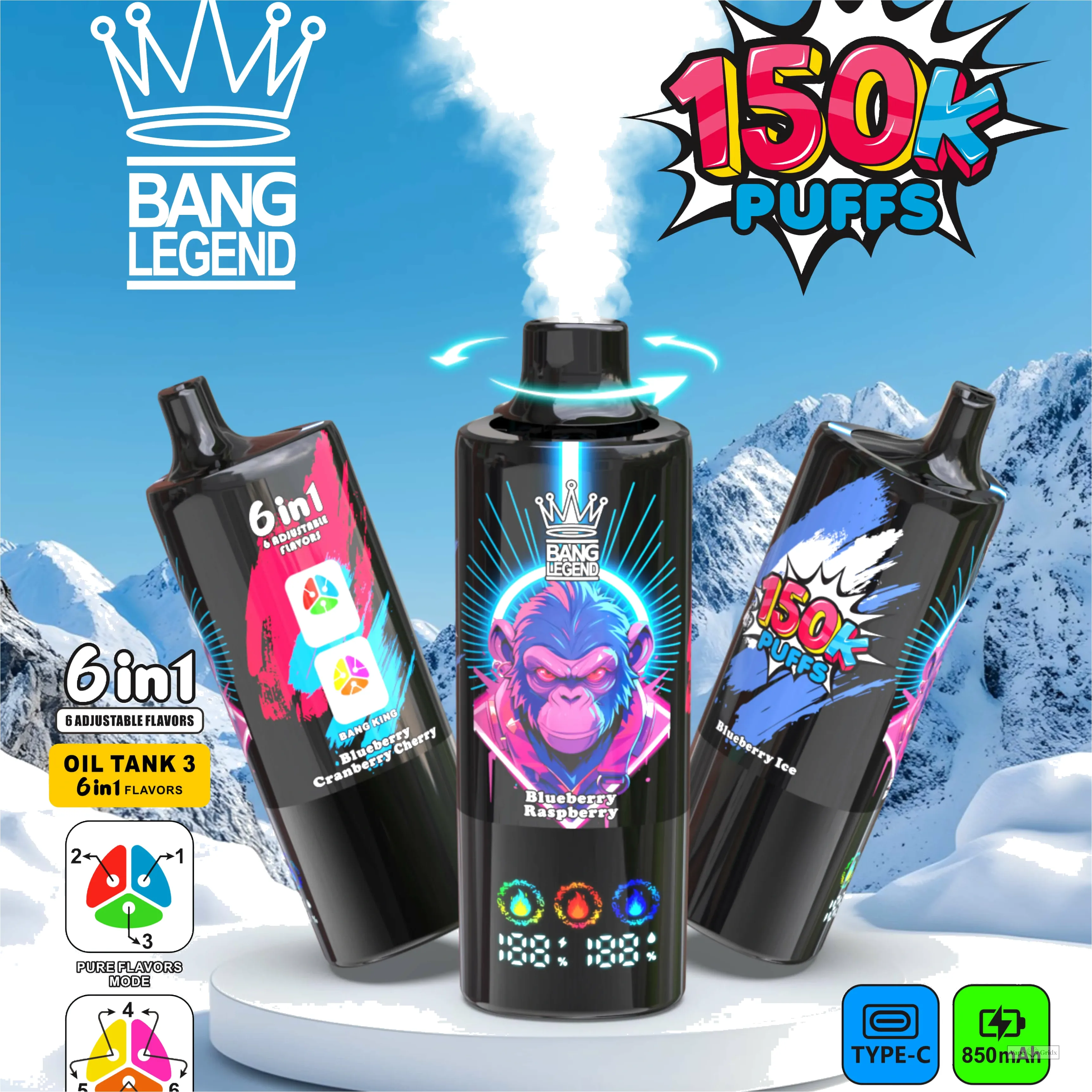 Bang Legend 150000 150K Züge Advanced Mesh Coil Einweg-Vape - image 10