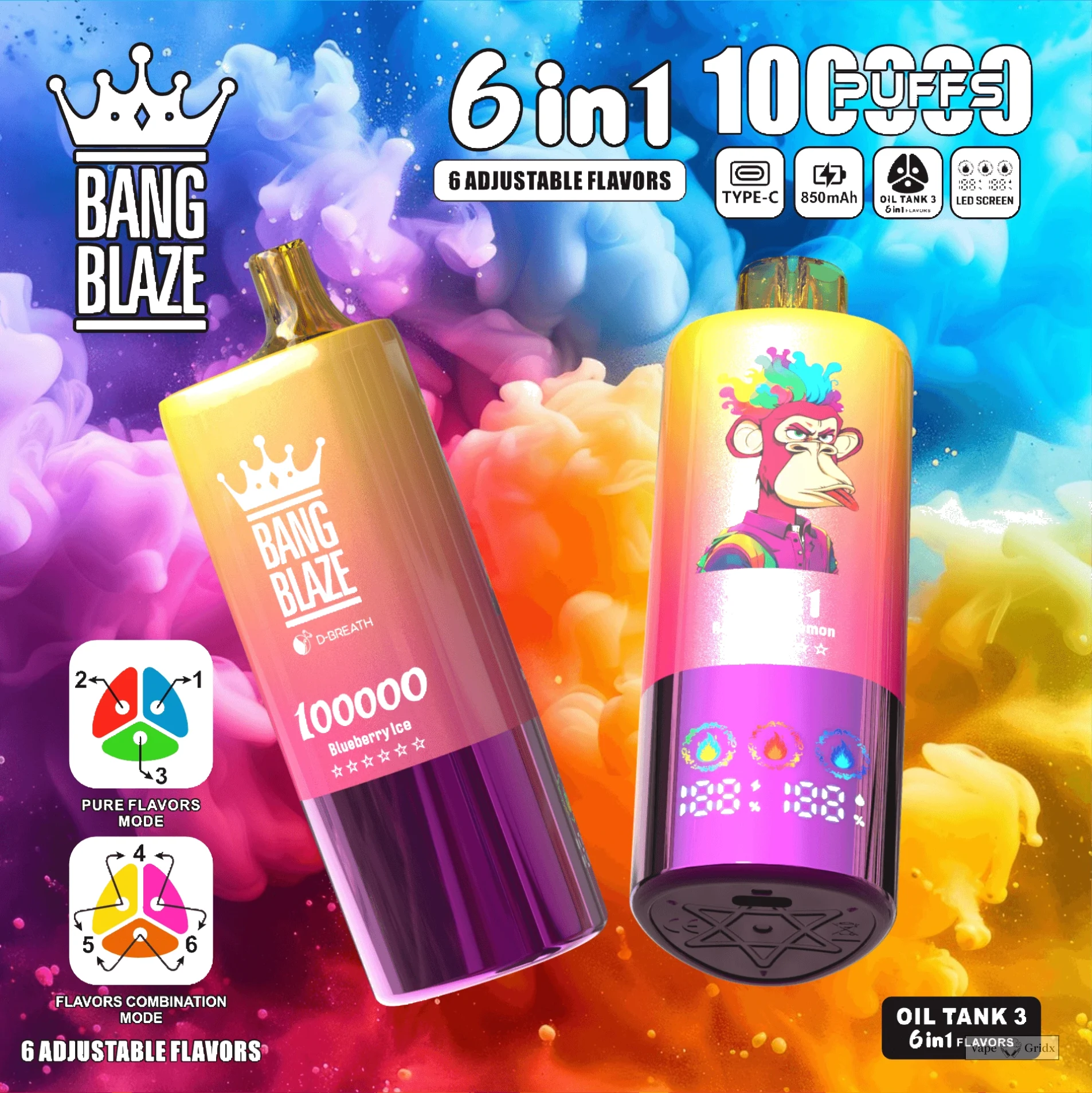 Bang Blaze 100000 100K Züge 6-in-1 Einweg-Vape - image 2