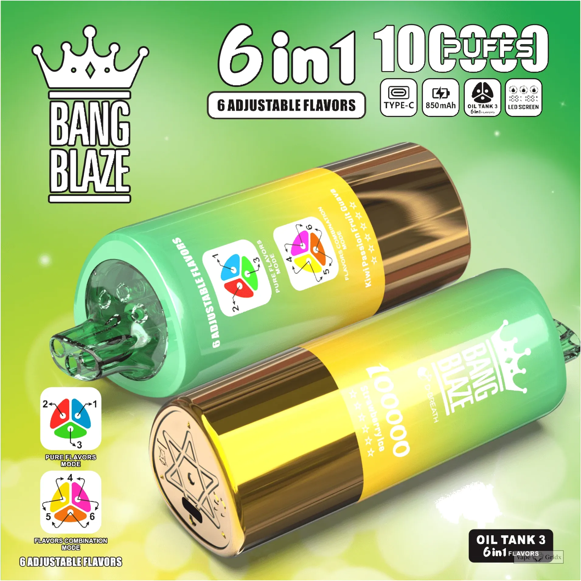 Bang Blaze 100000 100K Züge 6-in-1 Einweg-Vape - image 4