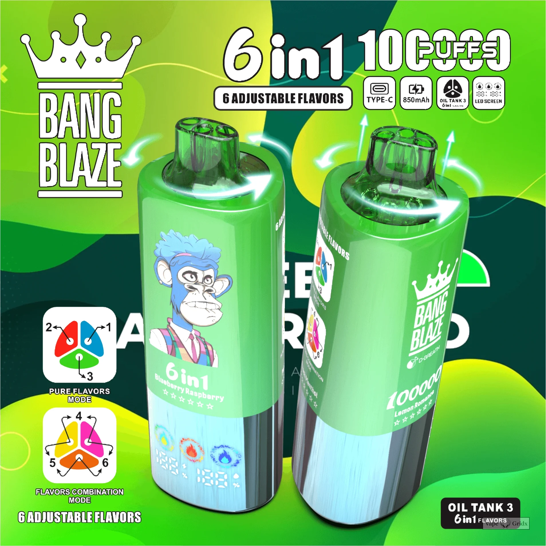 Bang Blaze 100000 100K Züge 6-in-1 Einweg-Vape - image 5