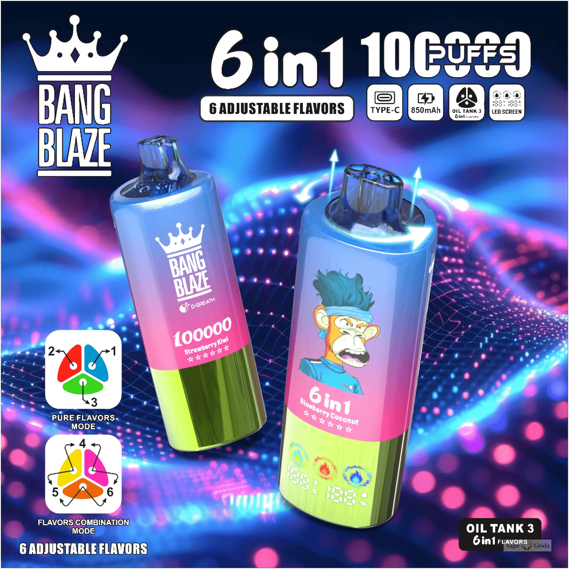 Bang Blaze 100000 100K Züge 6-in-1 Einweg-Vape - image 7