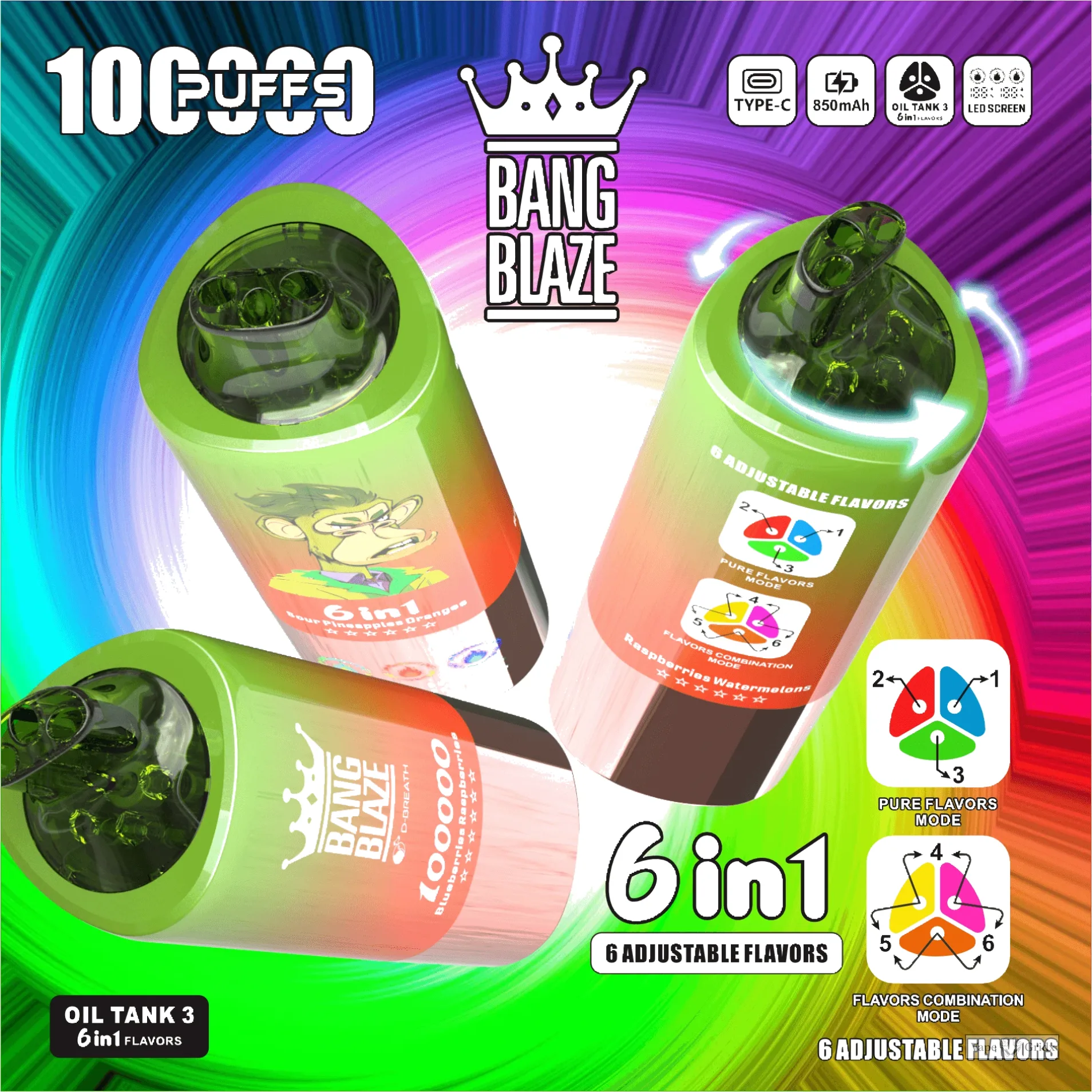 Bang Blaze 100000 100K Züge 6-in-1 Einweg-Vape - image 9