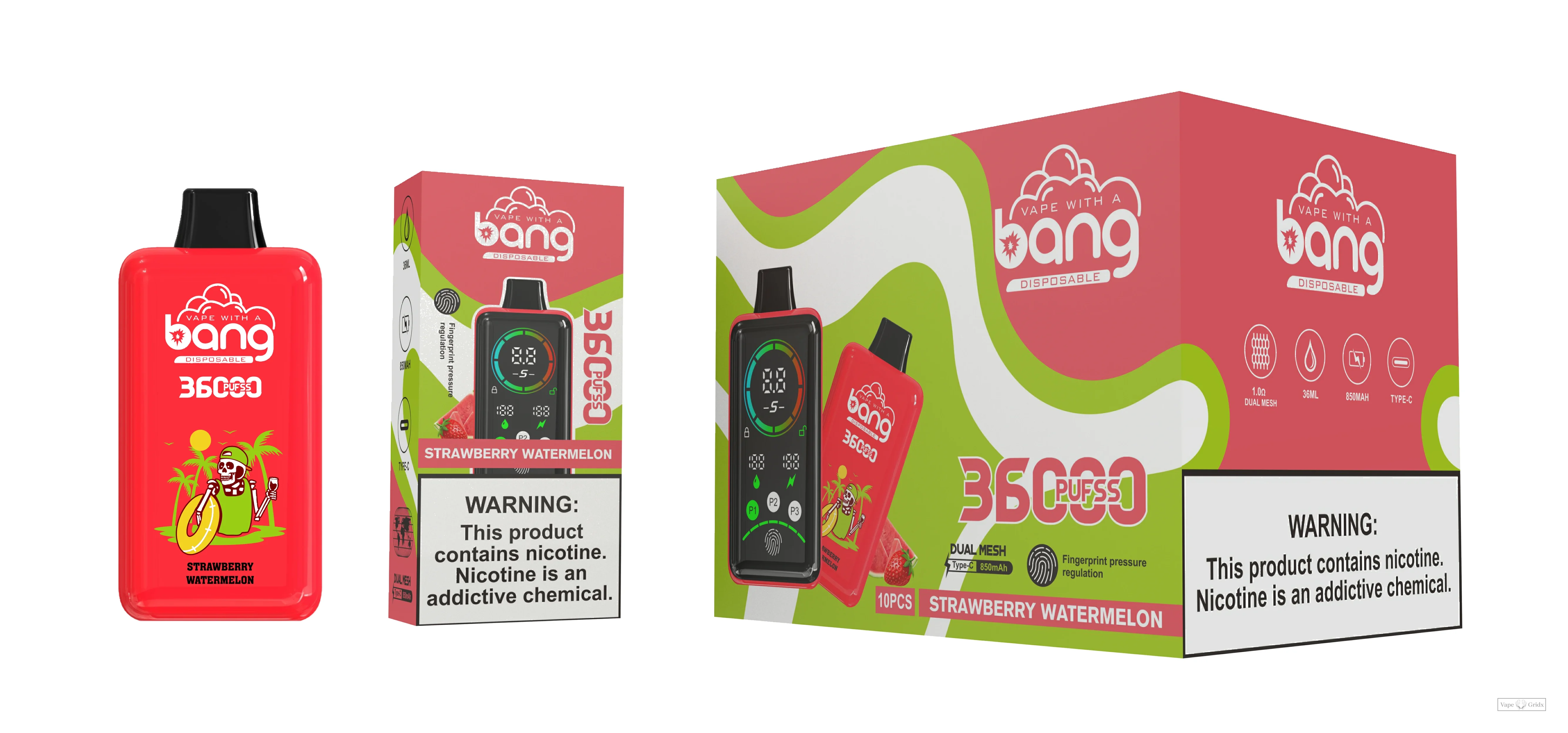 Bang 36000 36K Züge Display Screen Einweg-Vape